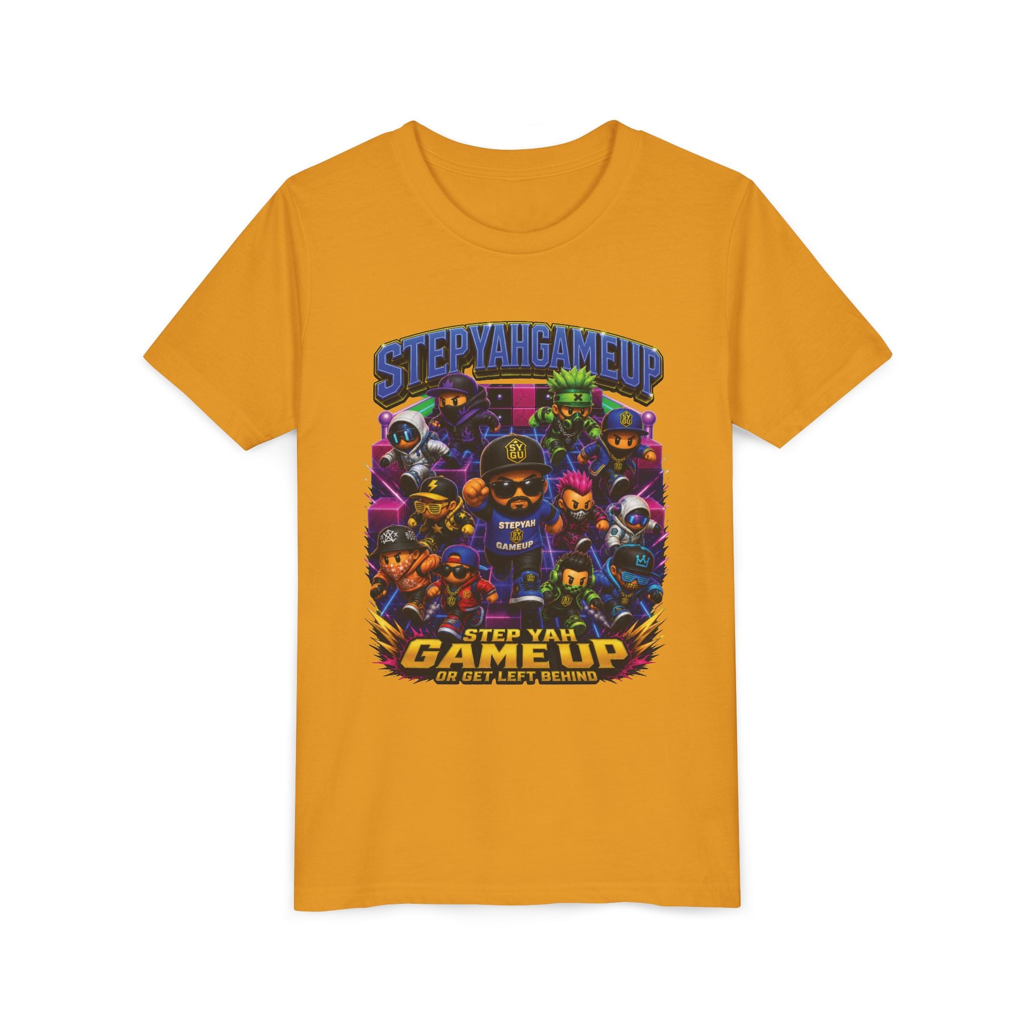 StepYahGameUp — Step Yah Game Up Or Get Left Behind | Unisex Youth Tee