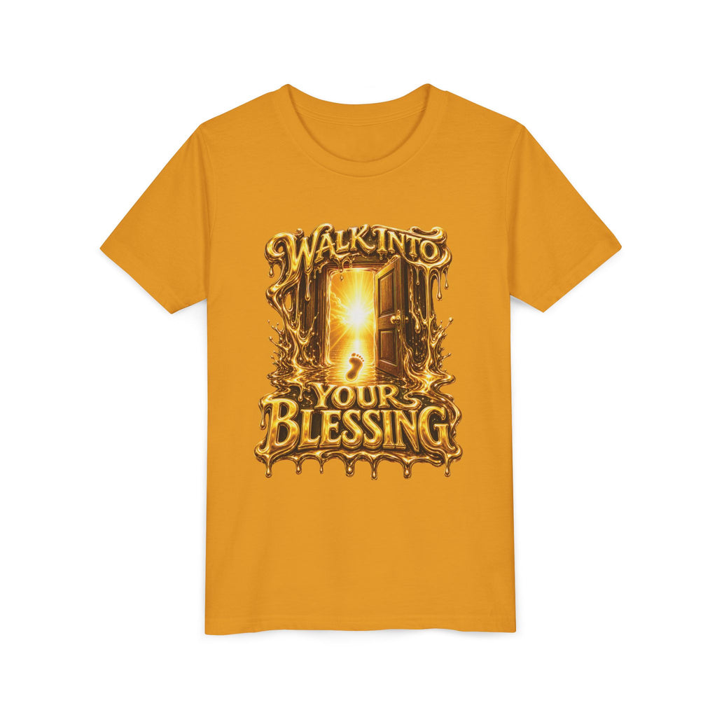 Walk By Faith ✝️ — Walk Into Your Blessing | Unisex Youth Tee