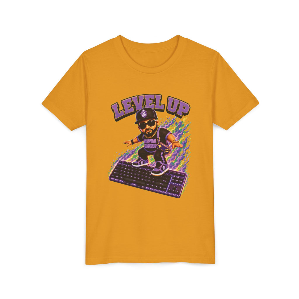 StepYahGameUp — Level Up | Keyboard Rider | Unisex Youth Tee