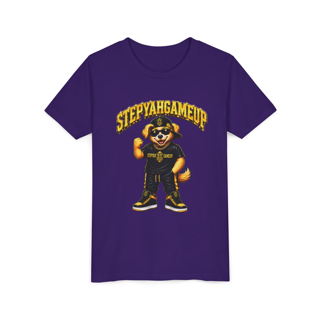 StepYahGameUp — SYGU Dog | Gold Edition | Unisex Youth Tee