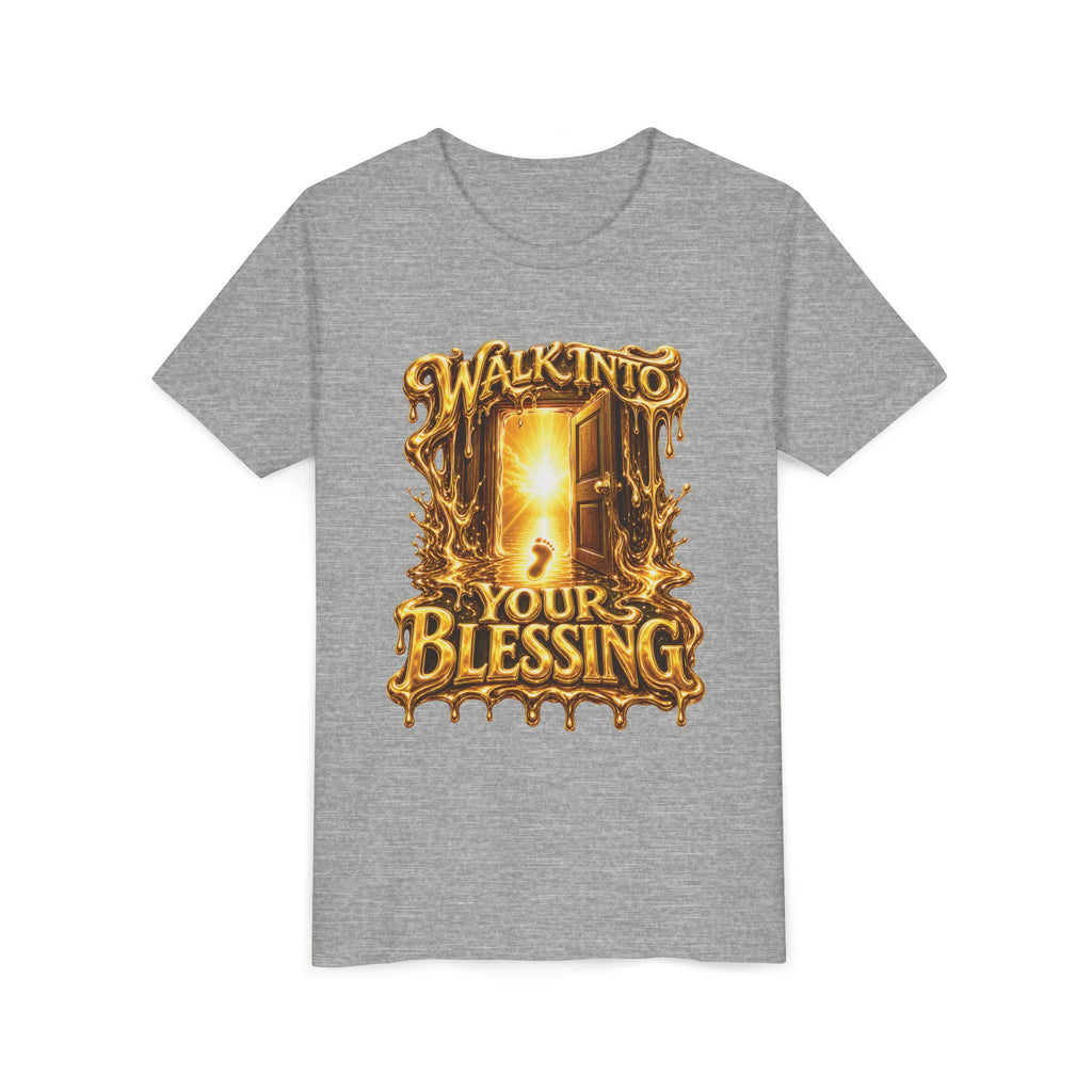 Walk By Faith ✝️ — Walk Into Your Blessing | Unisex Youth Tee