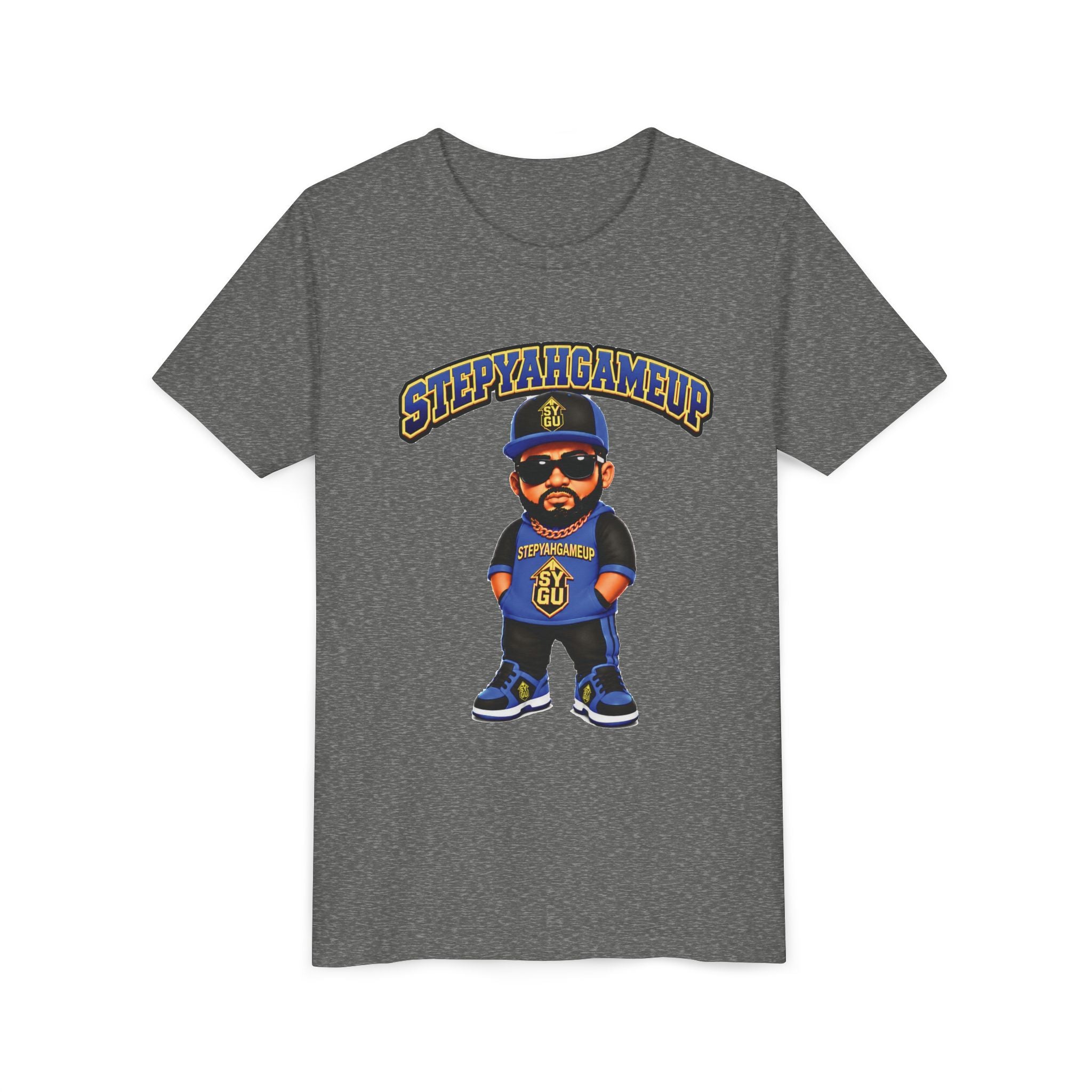 StepYahGameUp — Stumble Step | Hands In Pockets | Unisex Youth Tee