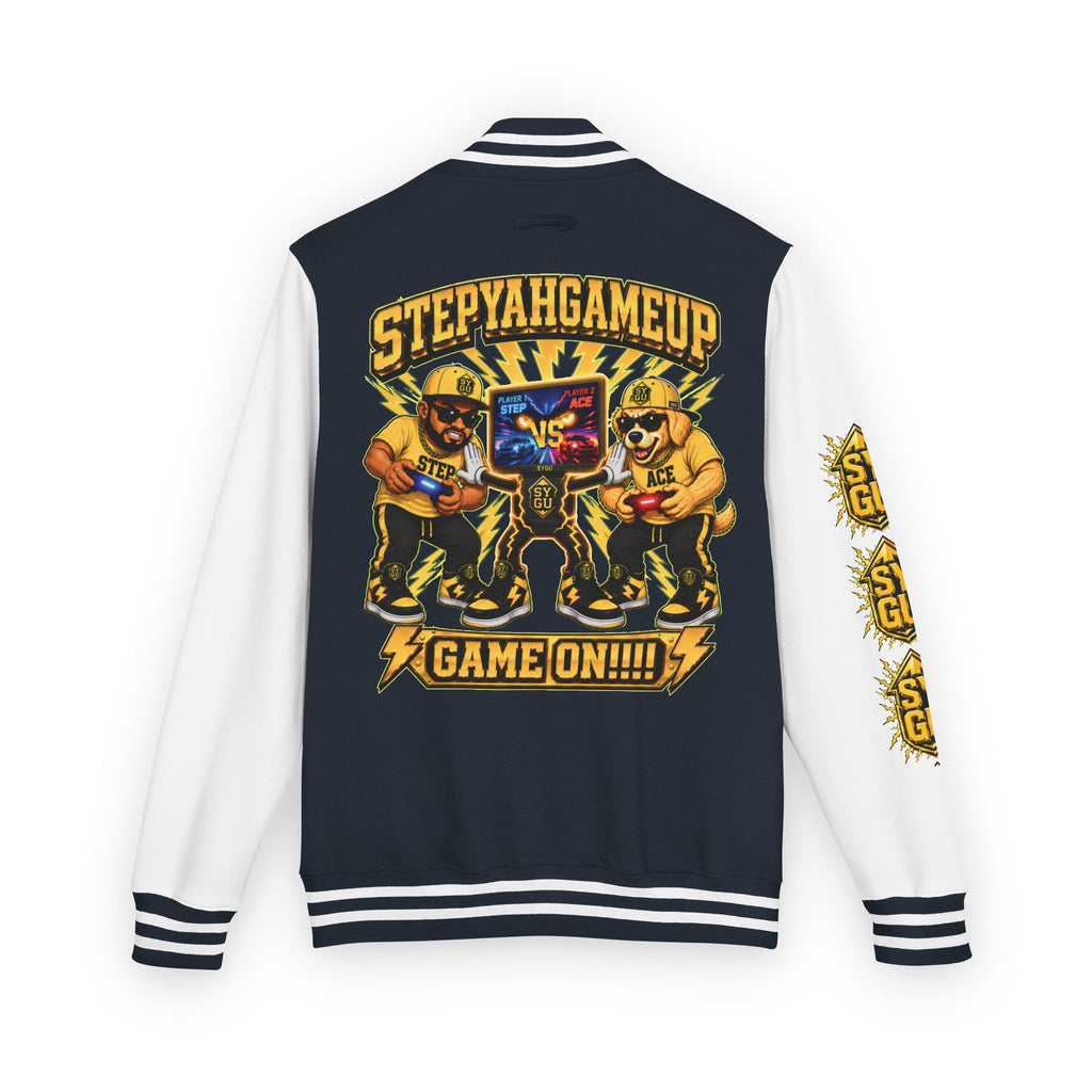 StepYahGameUp — Game On!!!! | Unisex Letterman Jacket