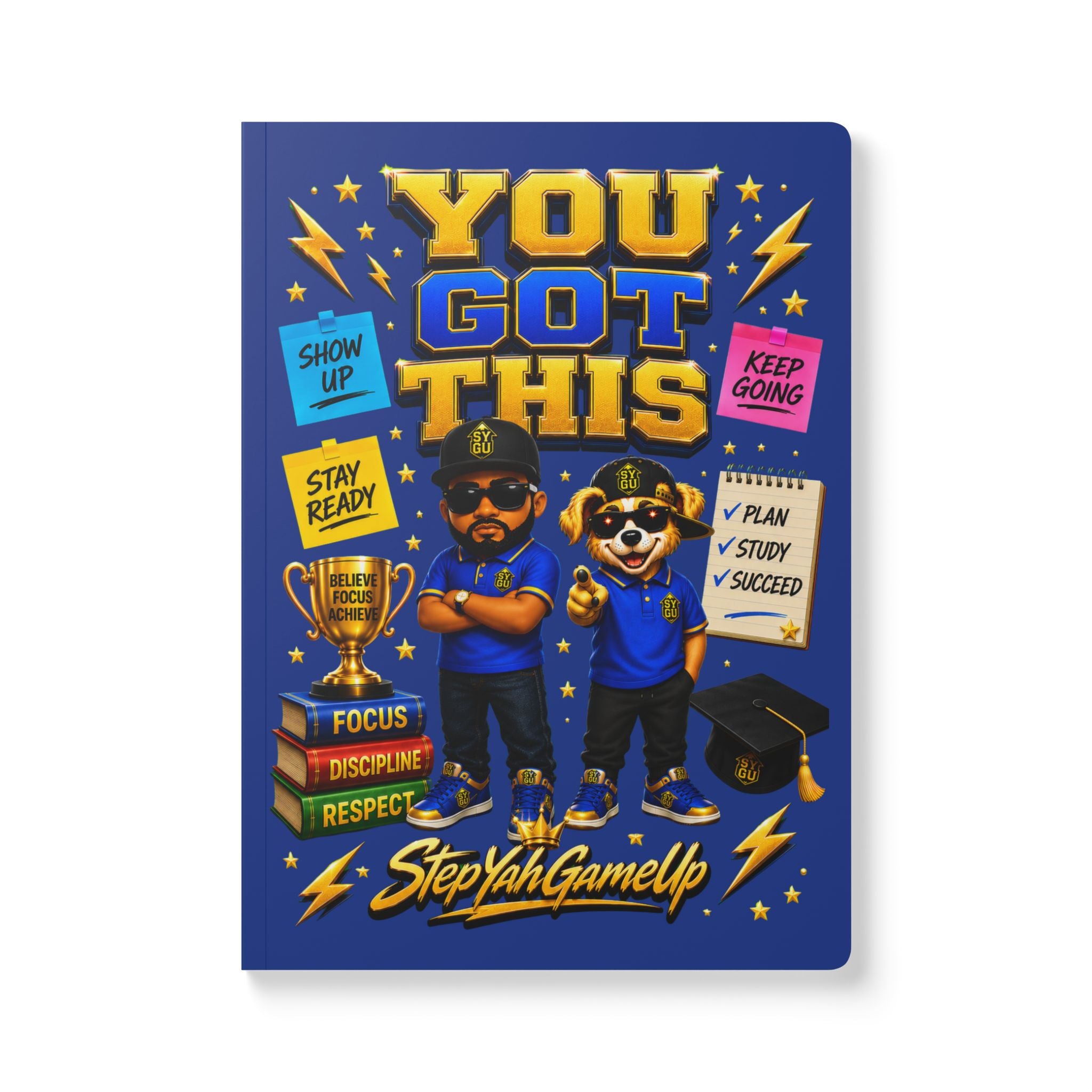 StepYahGameUp — You Got This | Softcover Story Journal
