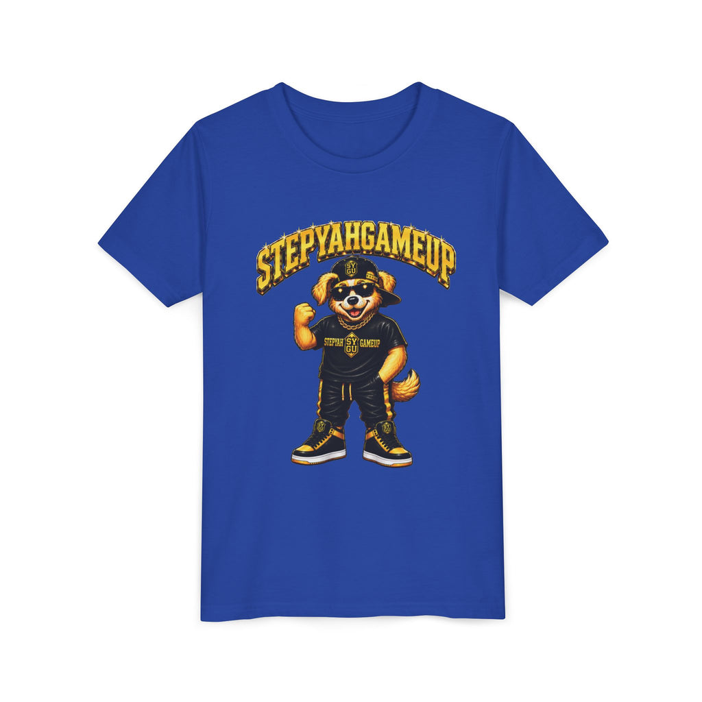 StepYahGameUp — SYGU Dog | Gold Edition | Unisex Youth Tee
