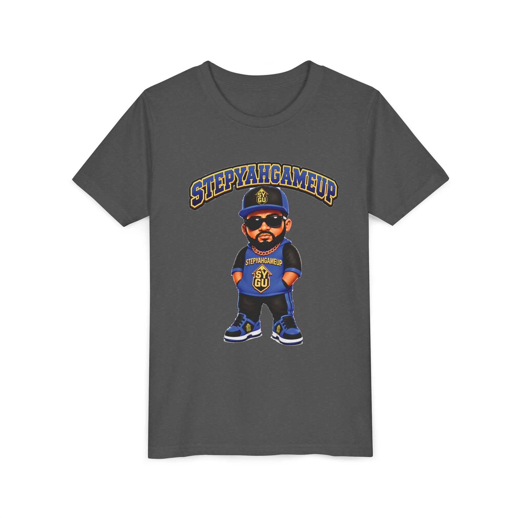 StepYahGameUp — Stumble Step | Hands In Pockets | Unisex Youth Tee