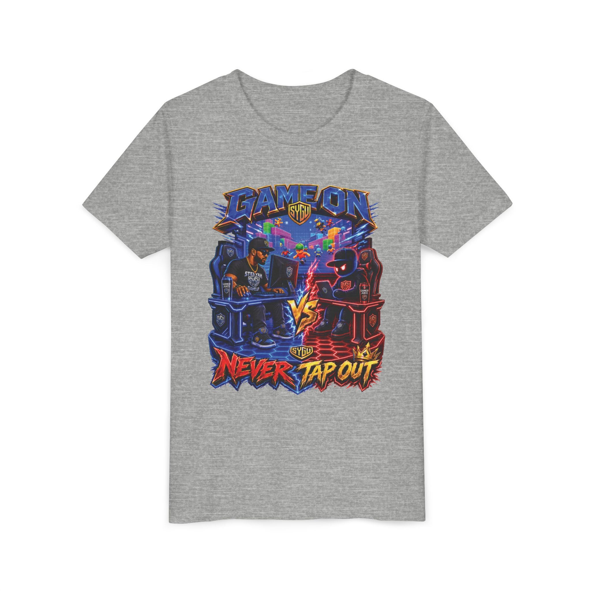 StepYahGameUp — Game On Never Tap Out | Youth Tee