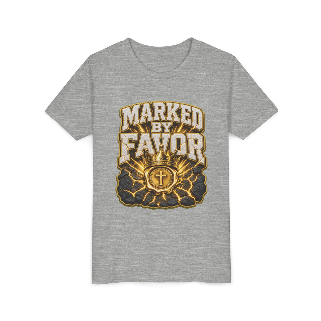 Walk By Faith ✝️ — Marked By Favor | Unisex Youth Tee