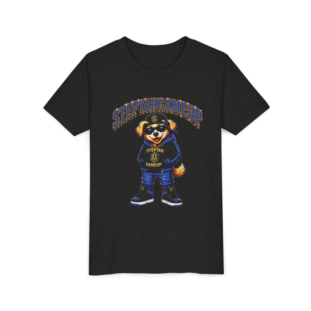 StepYahGameUp — SYGU Dog | Blue Edition | Unisex Youth Tee