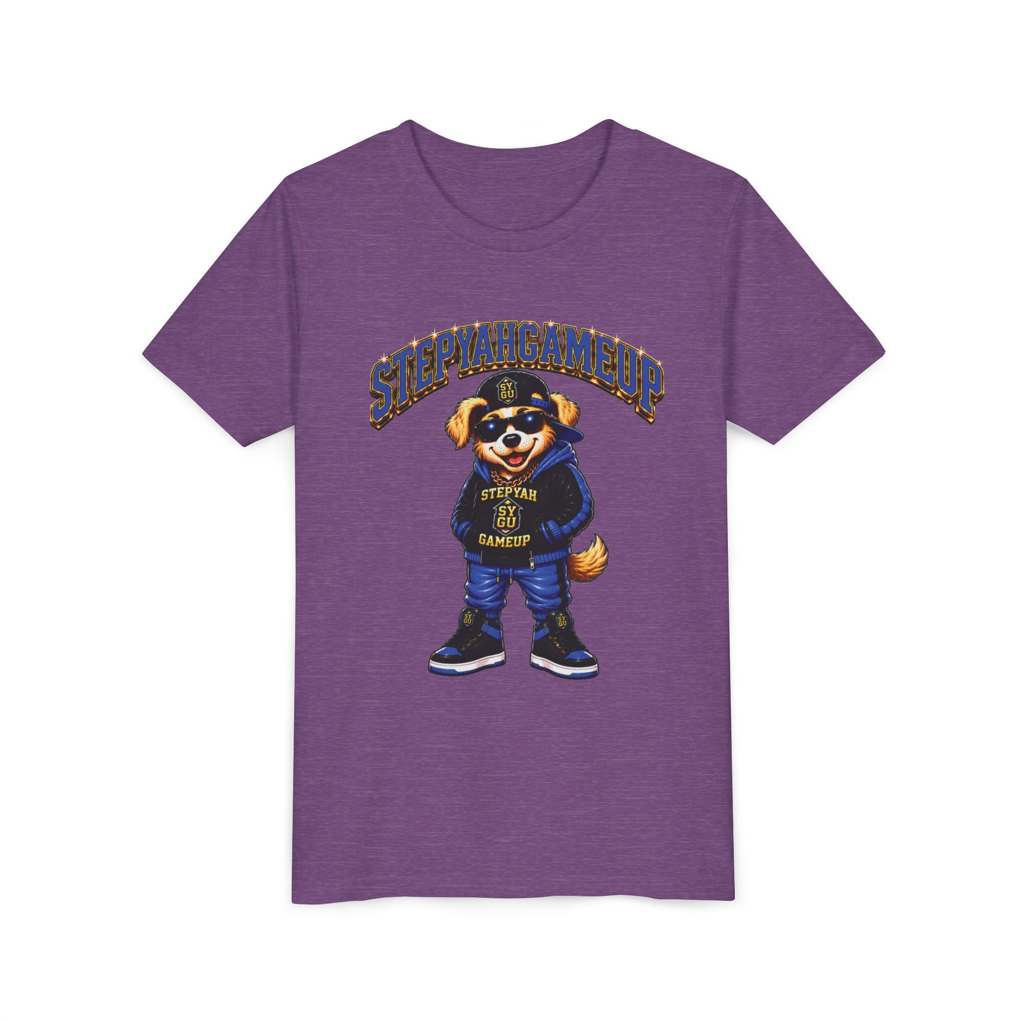 StepYahGameUp — SYGU Dog | Blue Edition | Unisex Youth Tee