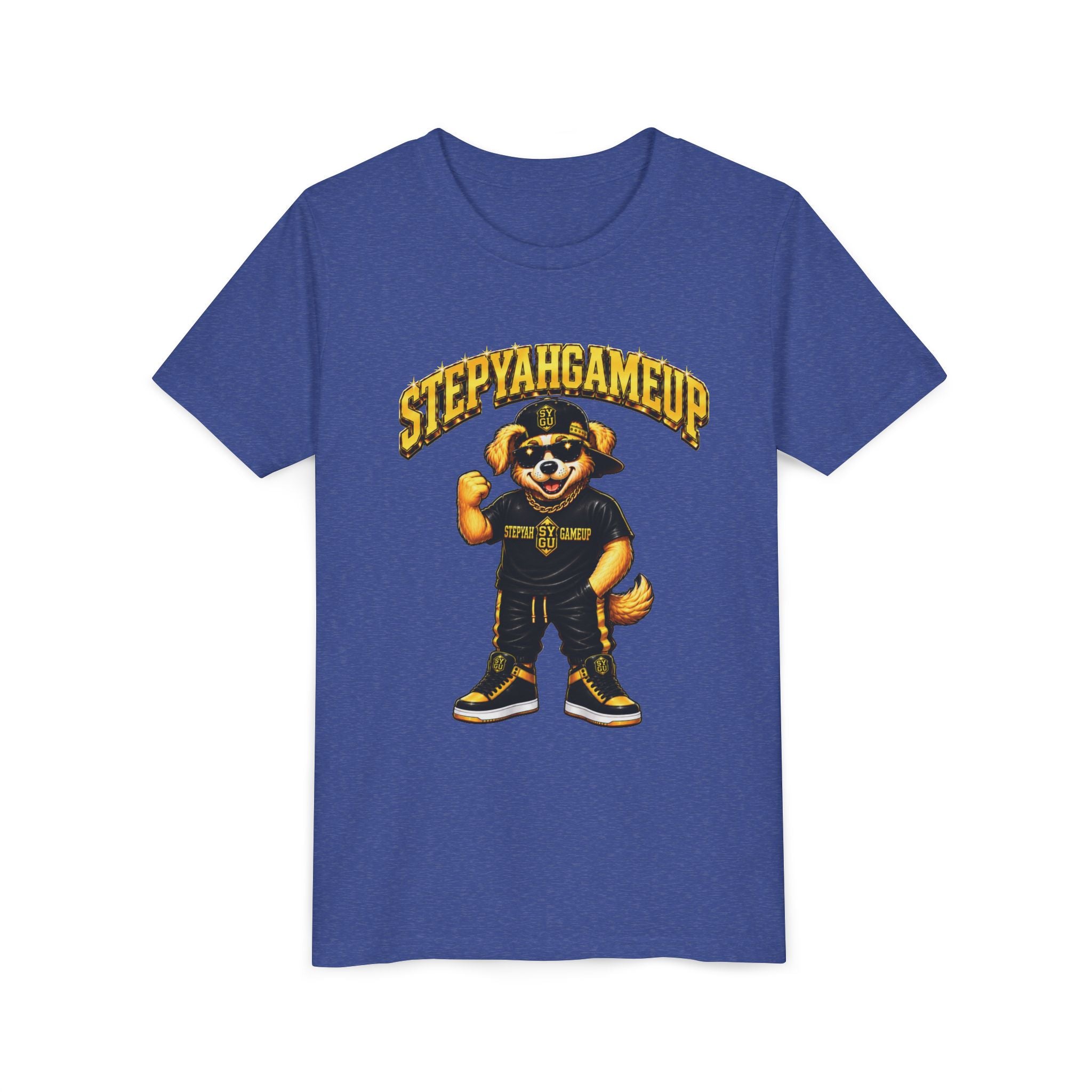 StepYahGameUp — SYGU Dog | Gold Edition | Unisex Youth Tee
