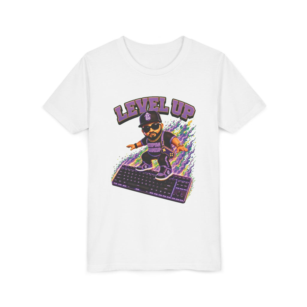 StepYahGameUp — Level Up | Keyboard Rider | Unisex Youth Tee