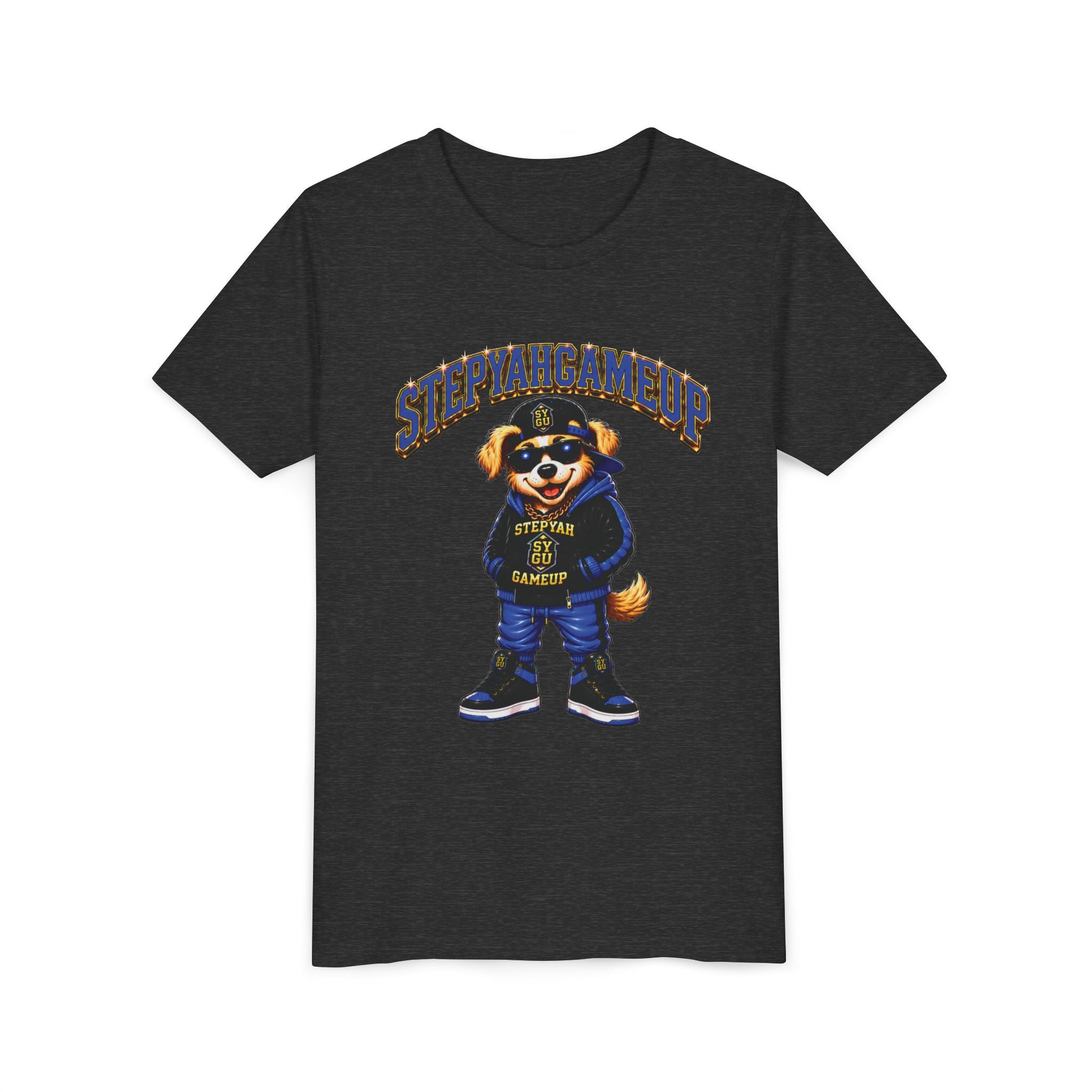 StepYahGameUp — SYGU Dog | Blue Edition | Unisex Youth Tee