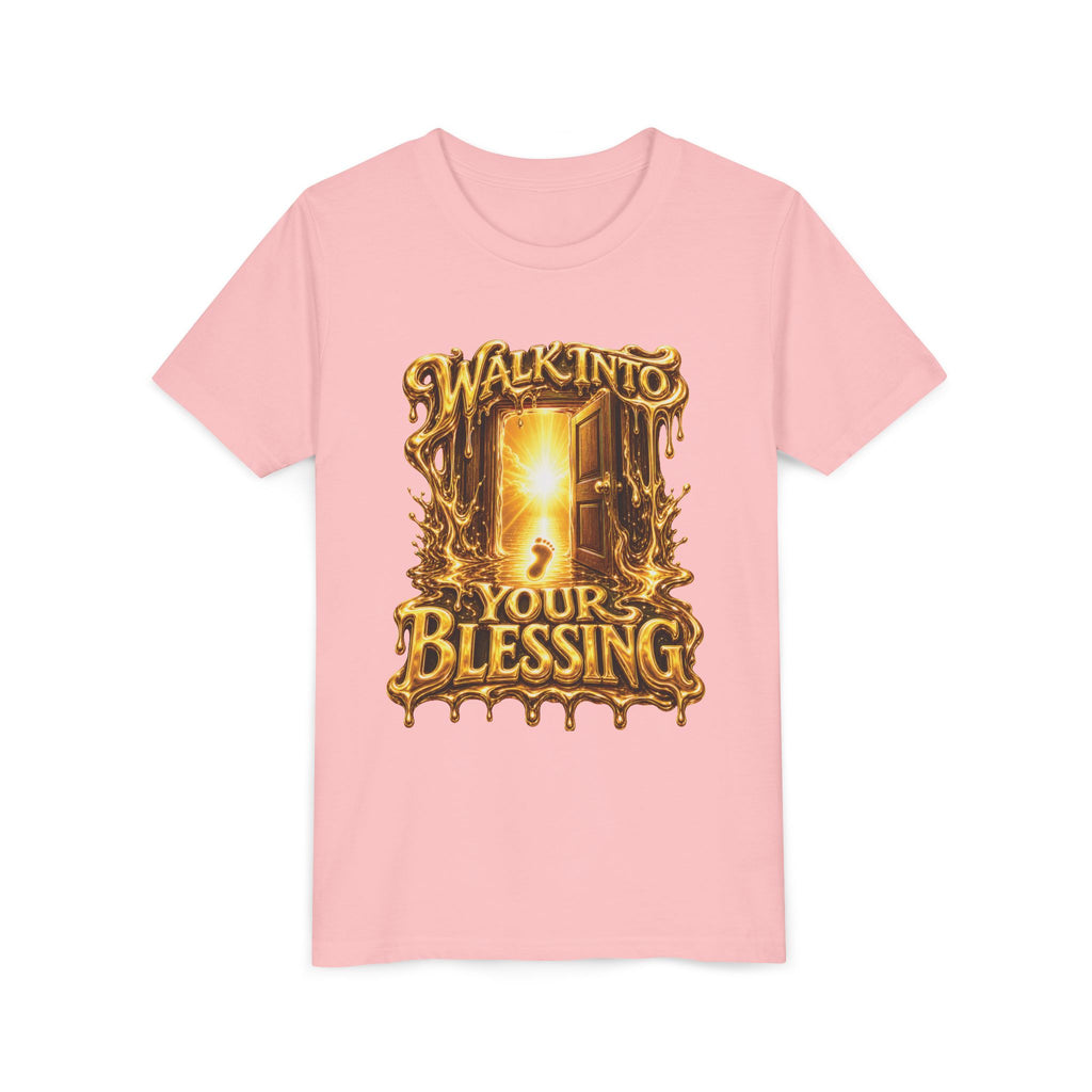 Walk By Faith ✝️ — Walk Into Your Blessing | Unisex Youth Tee