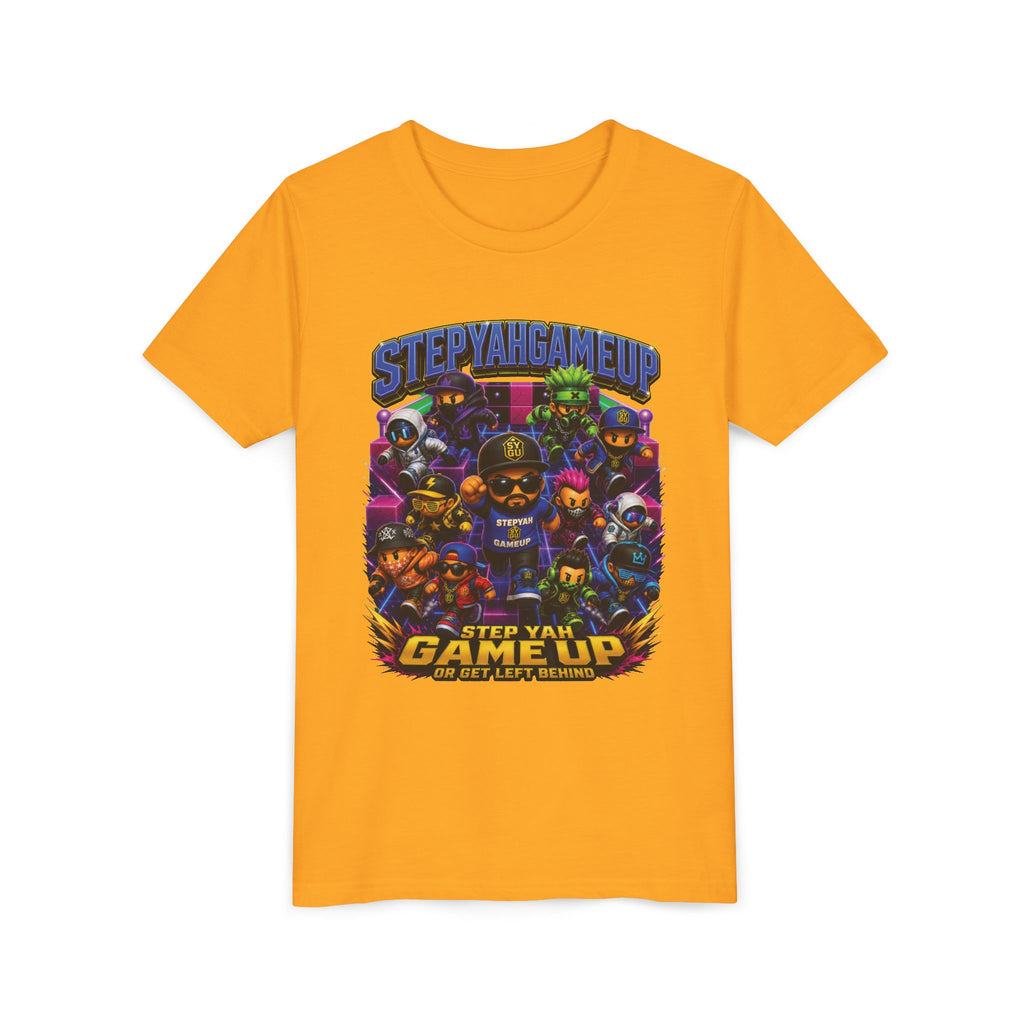 StepYahGameUp — Step Yah Game Up Or Get Left Behind | Unisex Youth Tee