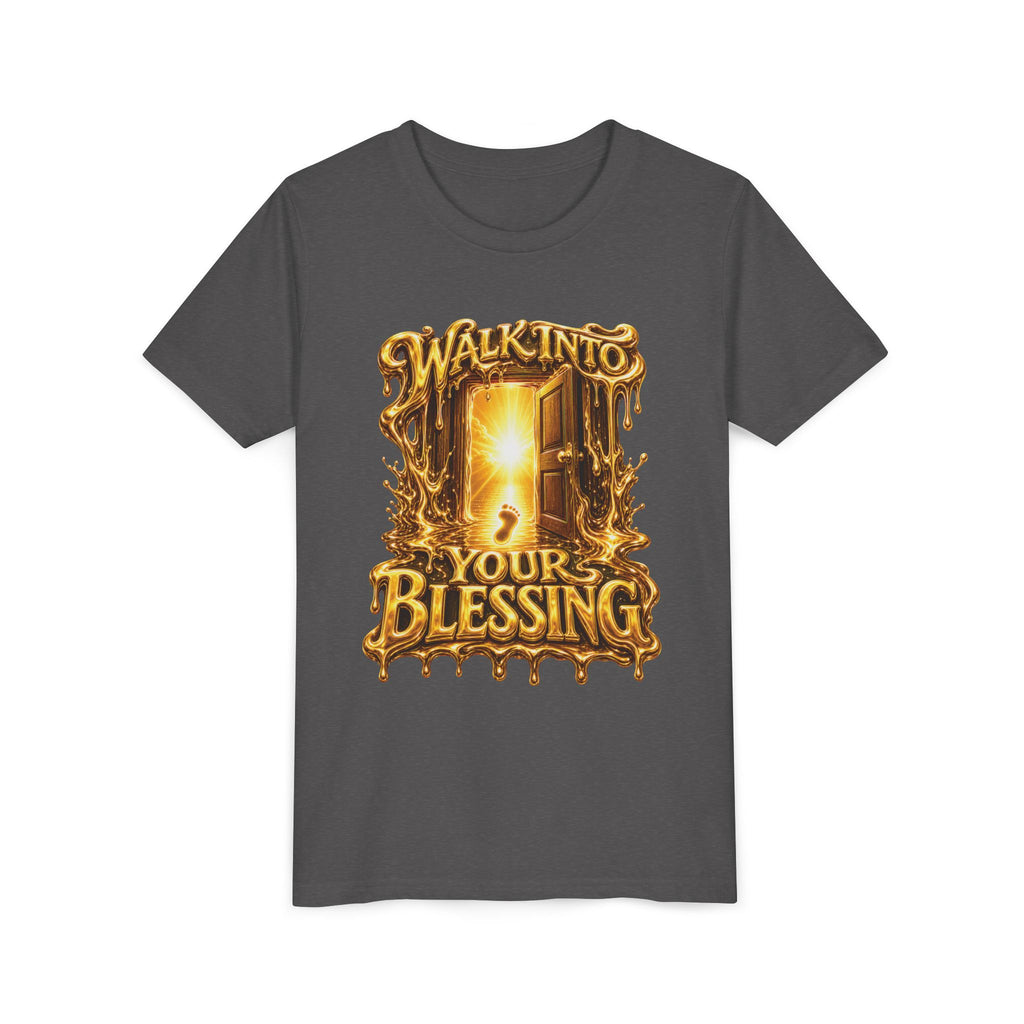 Walk By Faith ✝️ — Walk Into Your Blessing | Unisex Youth Tee