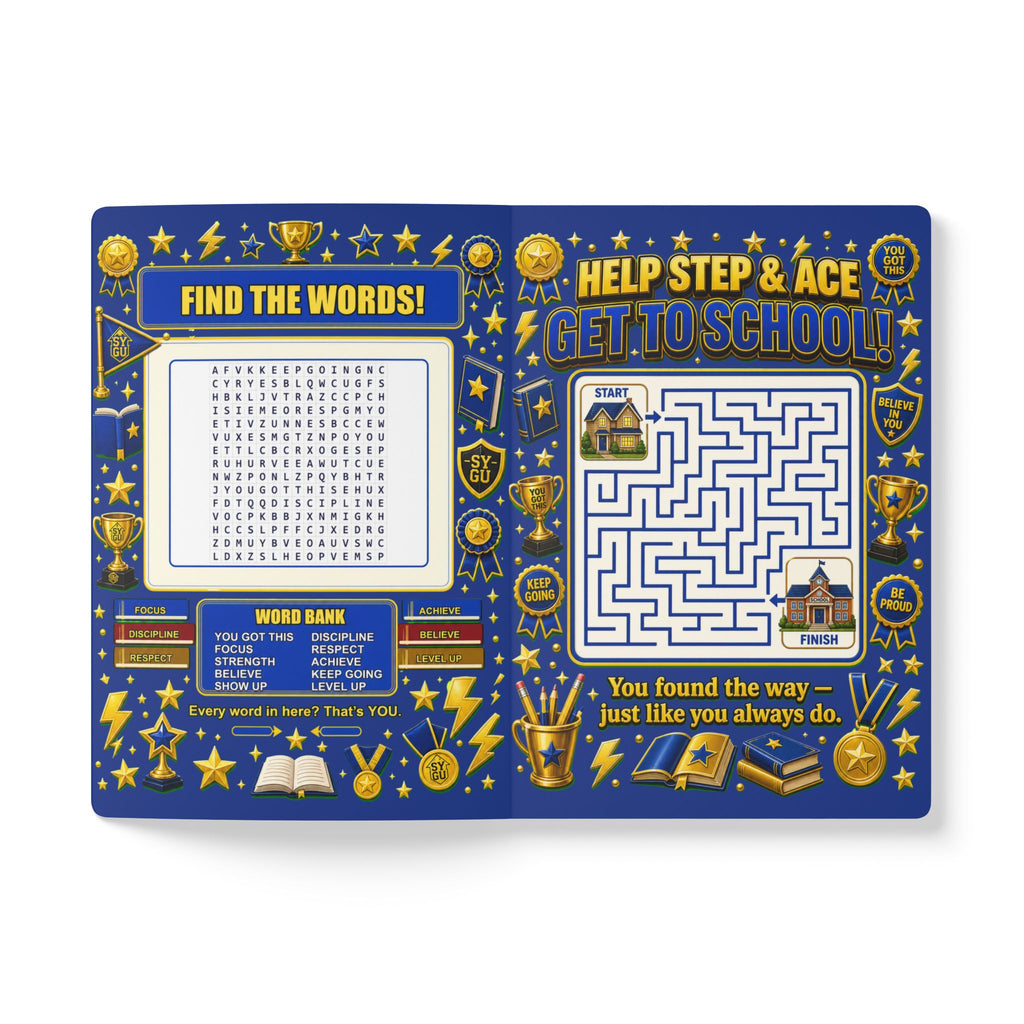 StepYahGameUp — You Got This | Softcover Story Journal