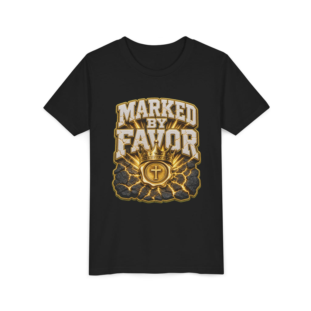 Walk By Faith ✝️ — Marked By Favor | Unisex Youth Tee