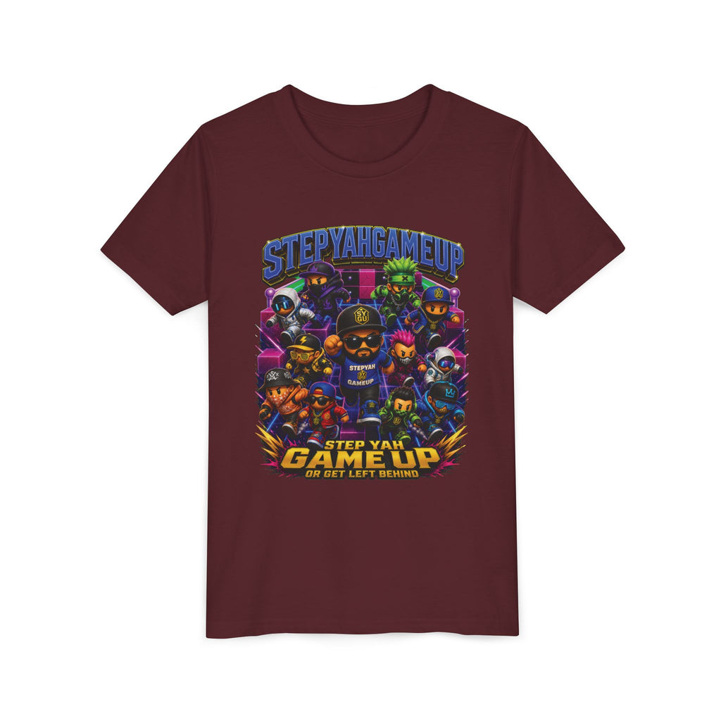 StepYahGameUp — Step Yah Game Up Or Get Left Behind | Unisex Youth Tee
