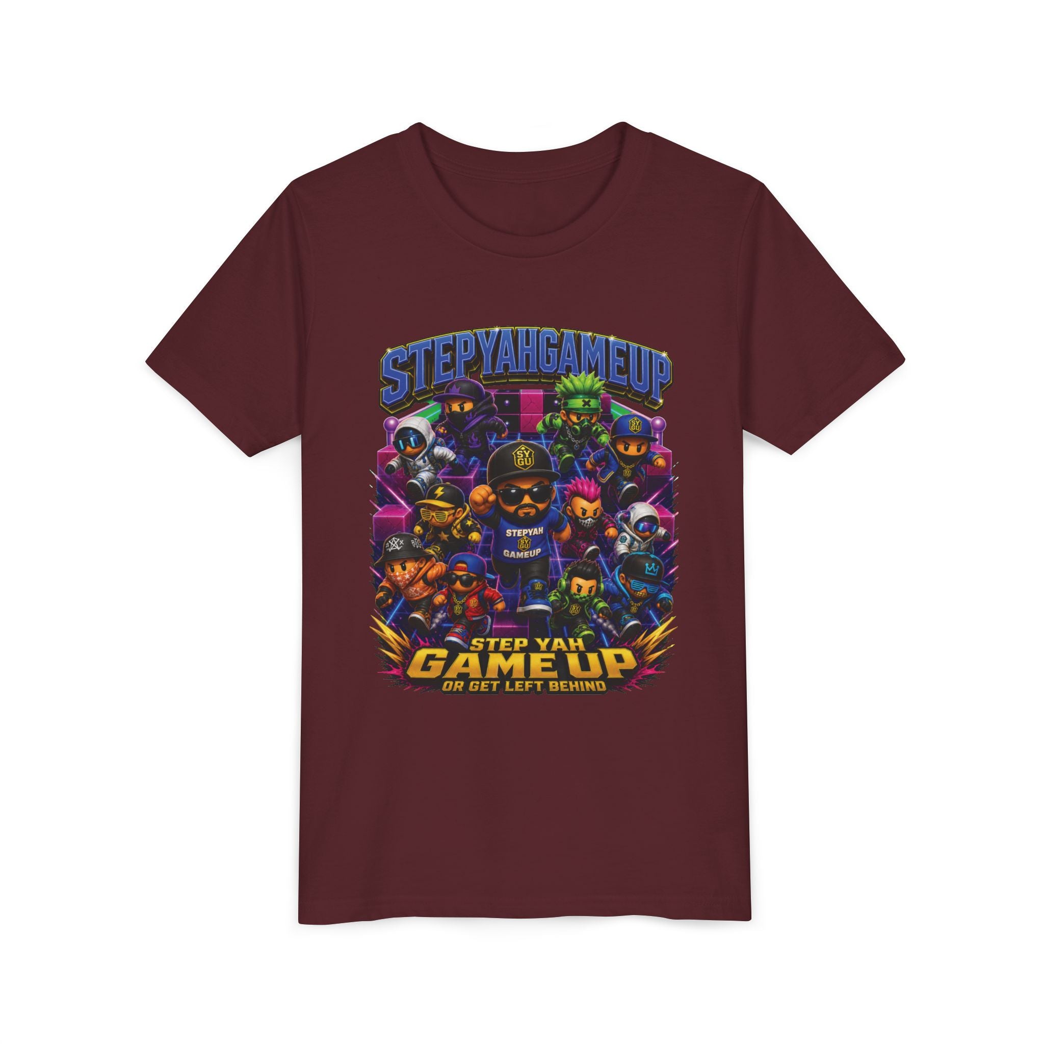 StepYahGameUp — Step Yah Game Up Or Get Left Behind | Unisex Youth Tee