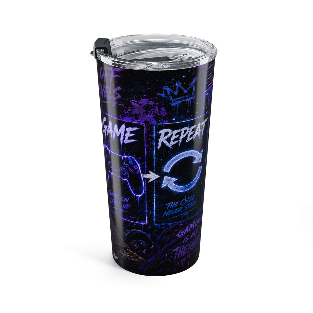 StepYahGameUp — Eat Sleep Game Repeat | 20oz Tumbler