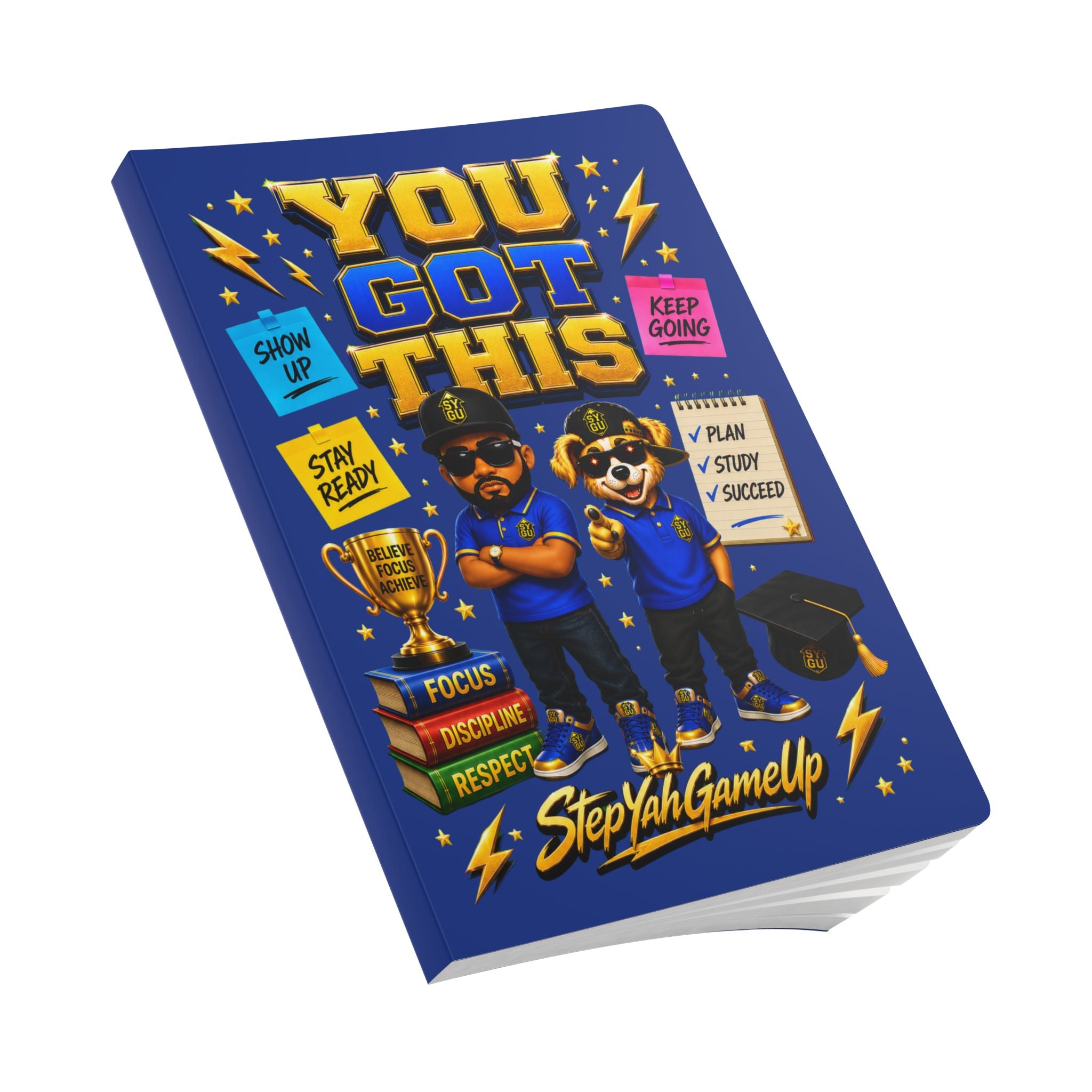StepYahGameUp — You Got This | Softcover Story Journal