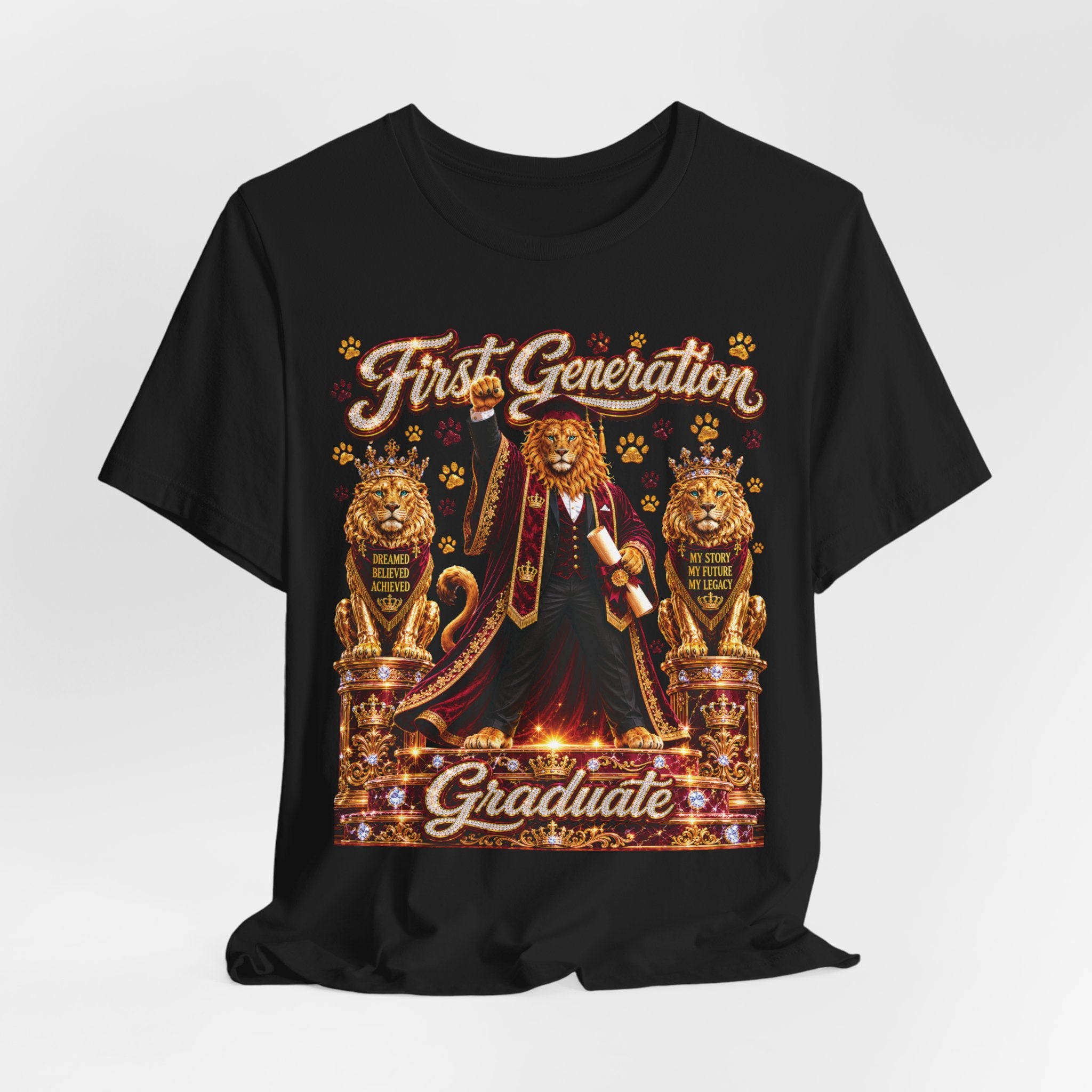 The King Miko Unisex Tee — First Generation Graduate
