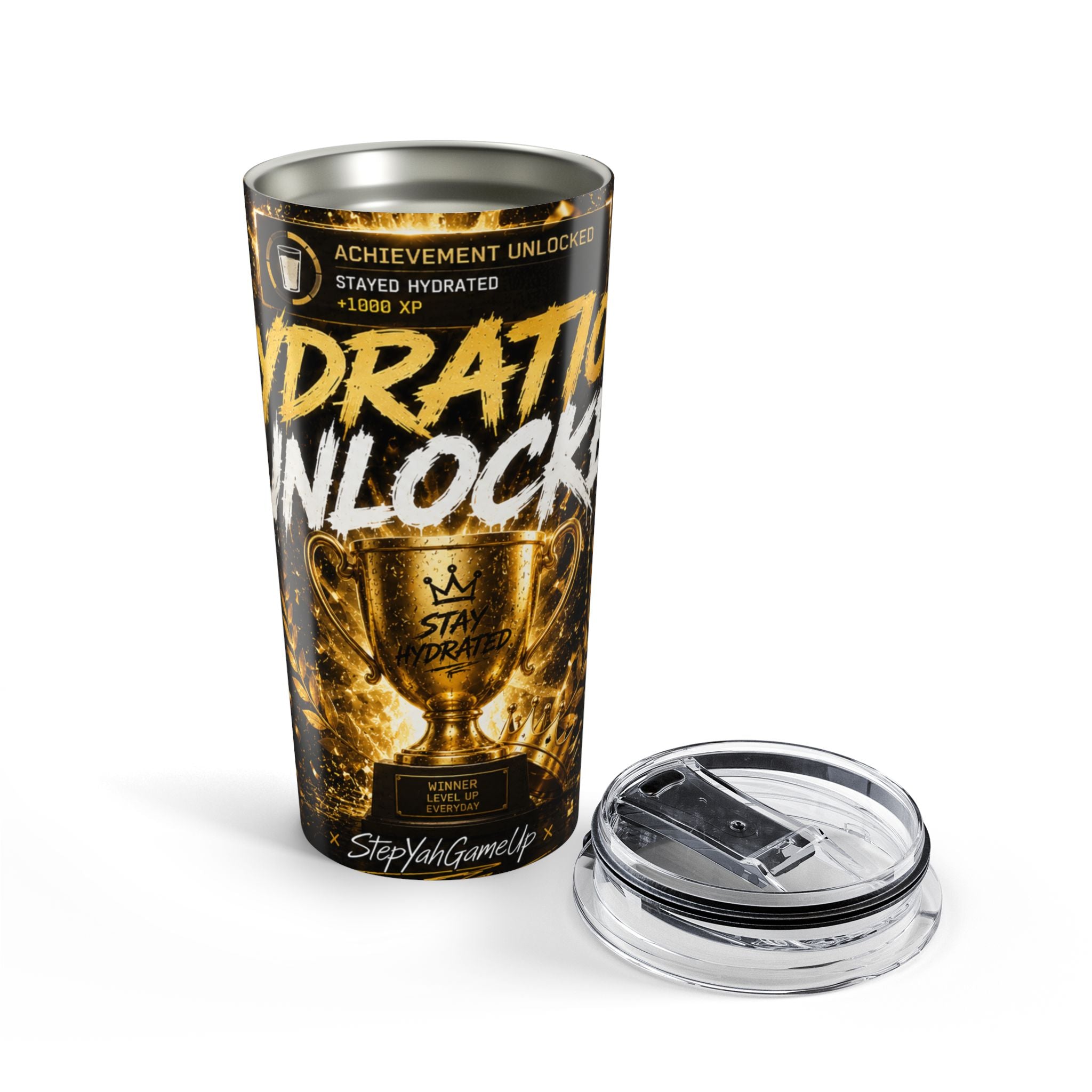 StepYahGameUp — Hydration Unlocked | 20oz Tumbler