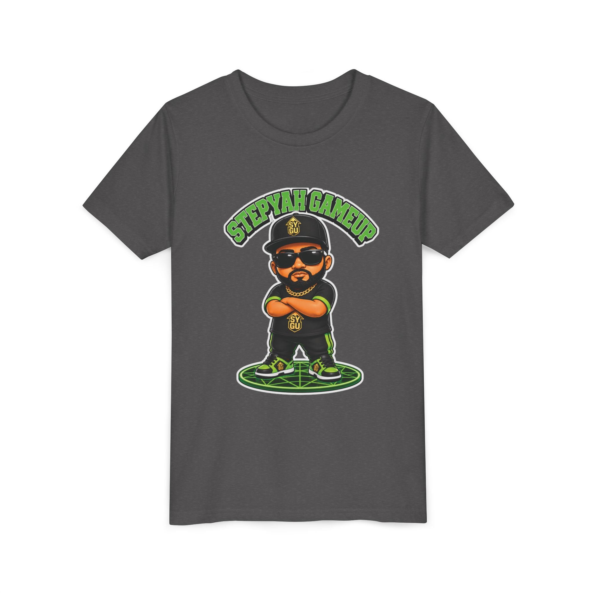 StepYahGameUp — Stumble Step Green Edition | Youth Tee