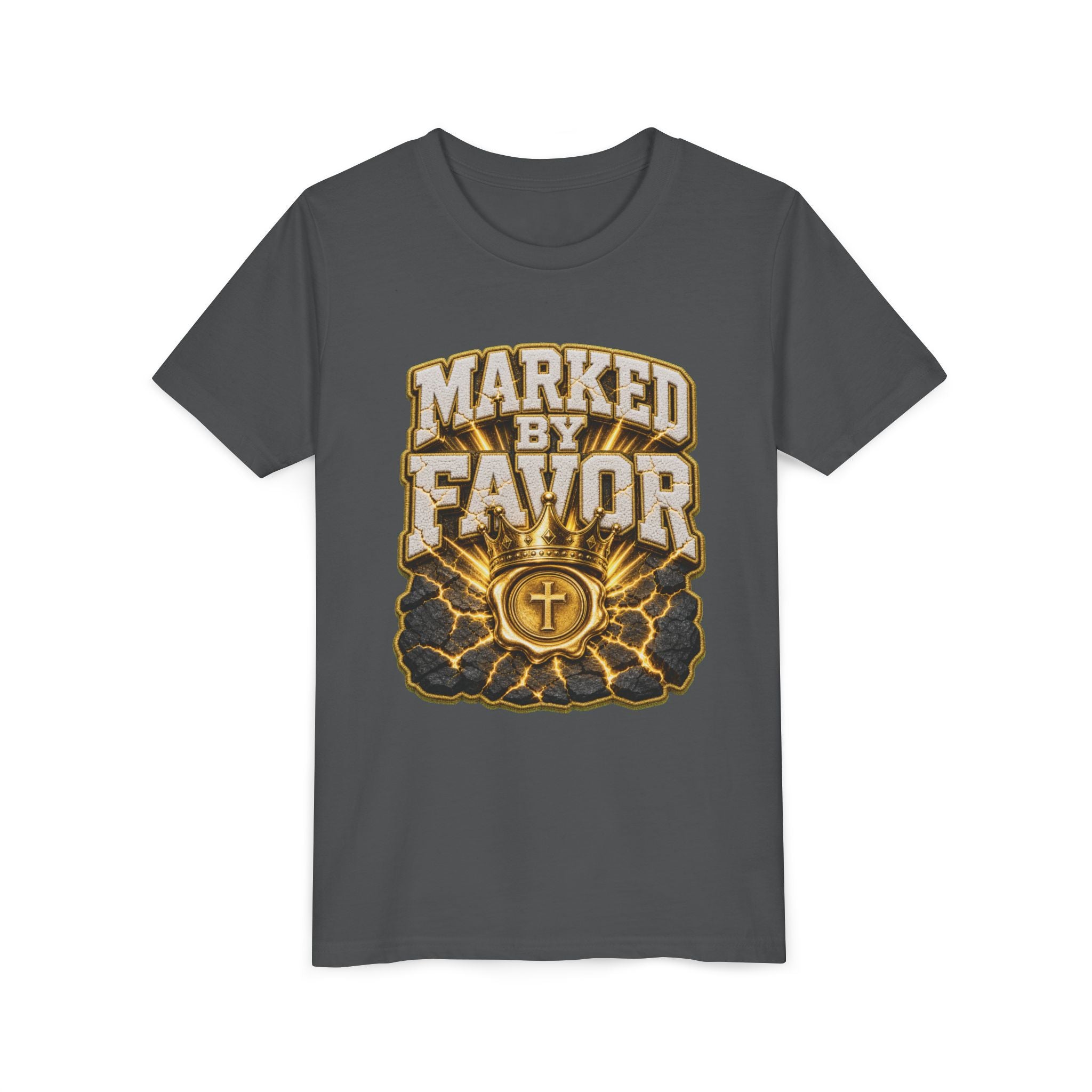 Walk By Faith ✝️ — Marked By Favor | Unisex Youth Tee