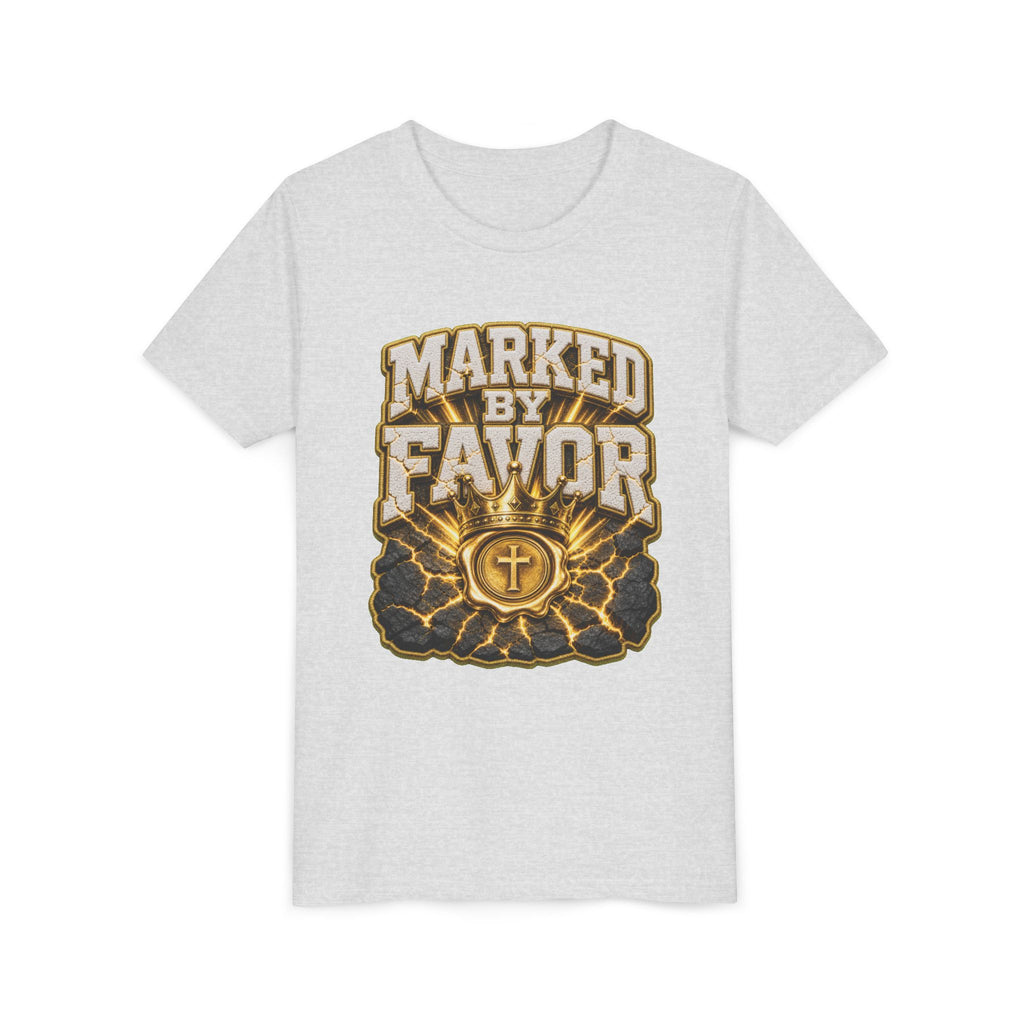 Walk By Faith ✝️ — Marked By Favor | Unisex Youth Tee