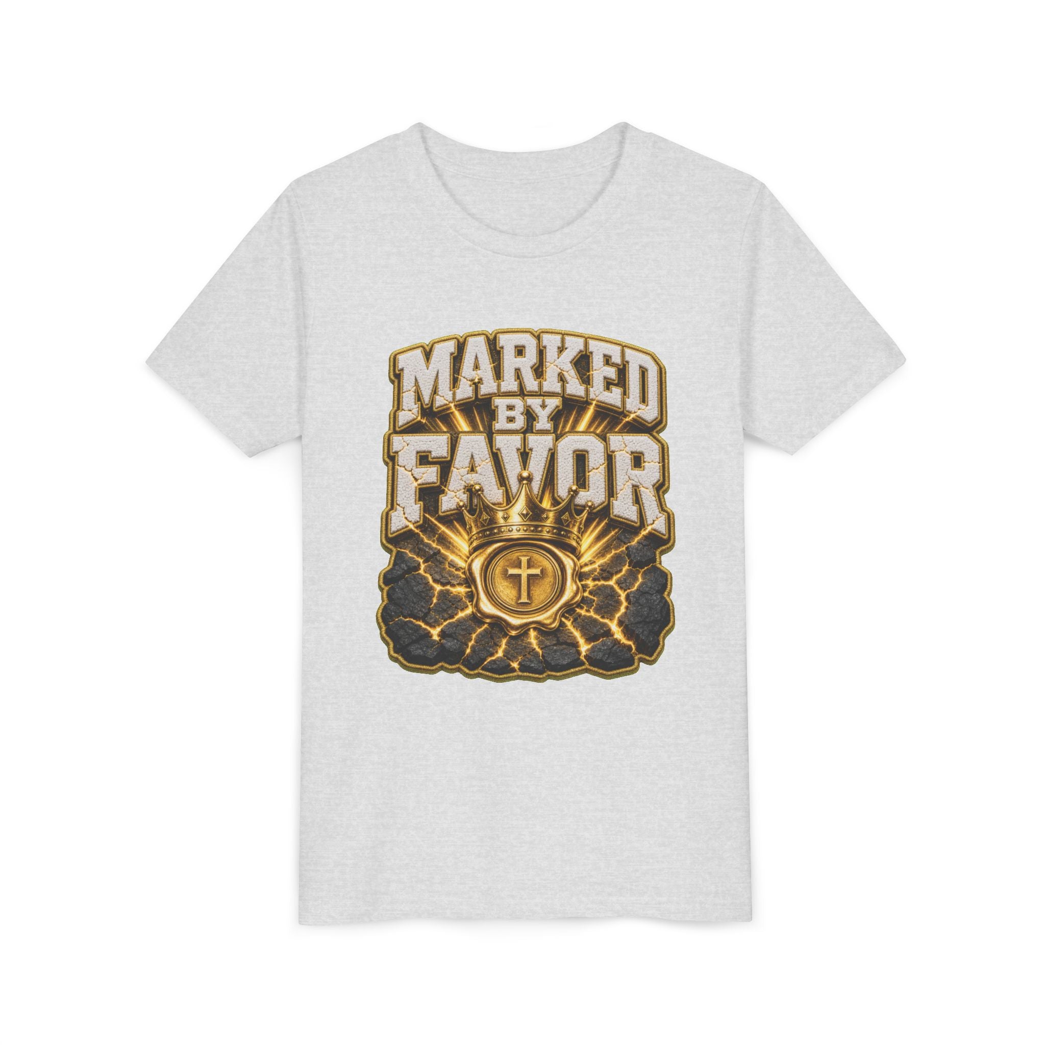 Walk By Faith ✝️ — Marked By Favor | Unisex Youth Tee