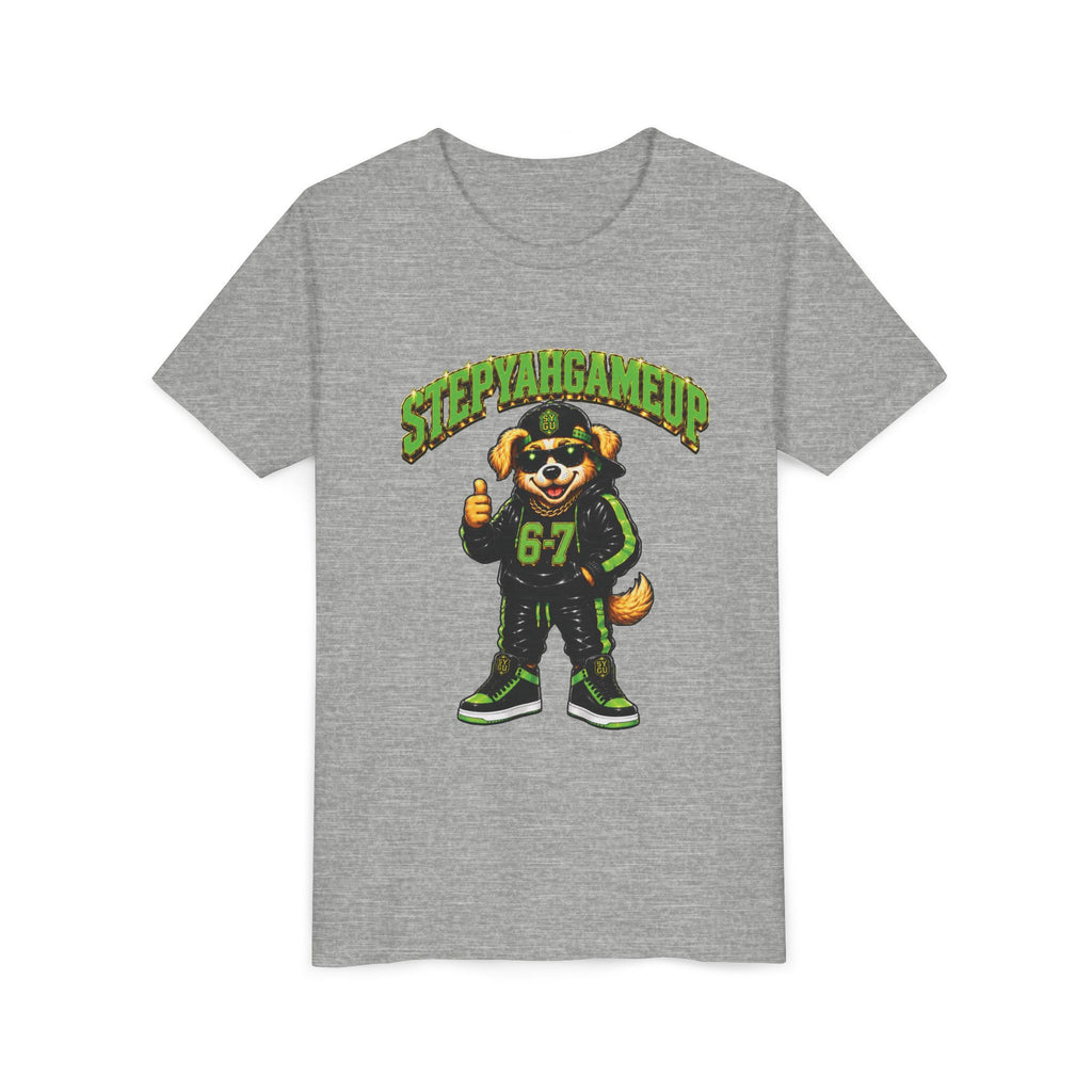 StepYahGameUp — SYGU Dog | 6-7 Green Edition | Unisex Youth Tee