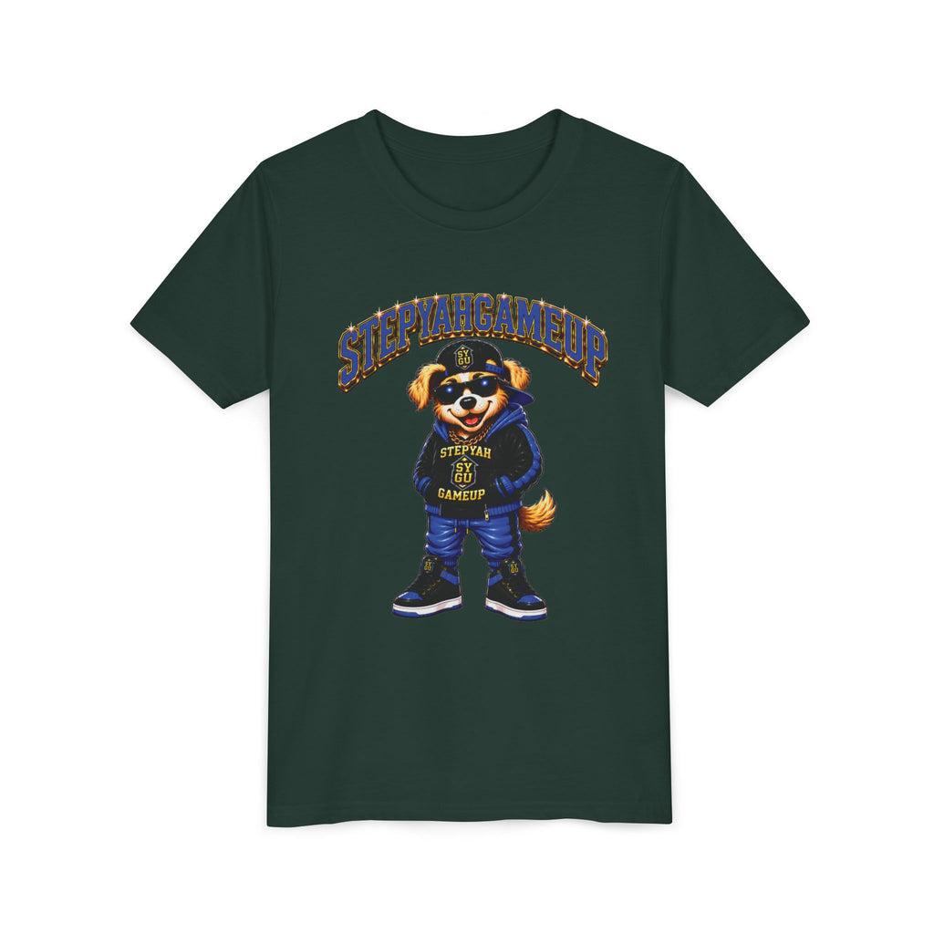 StepYahGameUp — SYGU Dog | Blue Edition | Unisex Youth Tee
