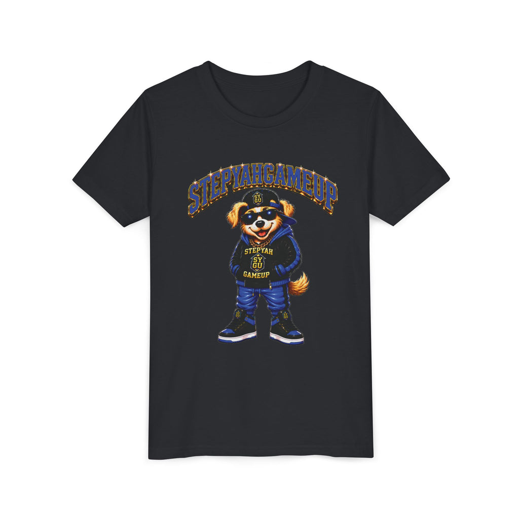 StepYahGameUp — SYGU Dog | Blue Edition | Unisex Youth Tee