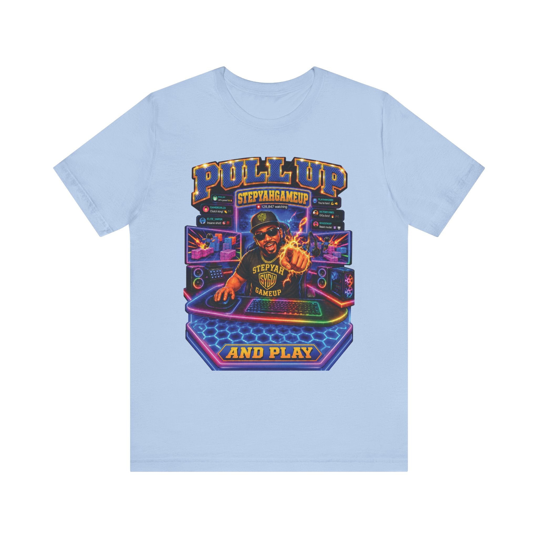 StepYahGameUp — Pull Up and Play | Unisex Tee