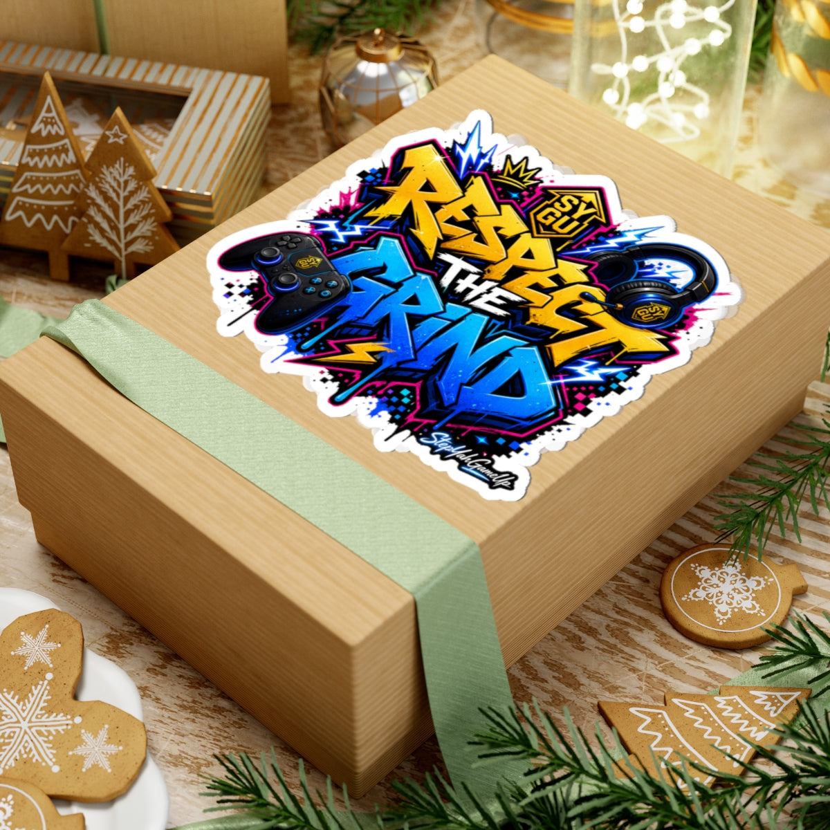 💪 Respect The Grind | Kiss-Cut Sticker