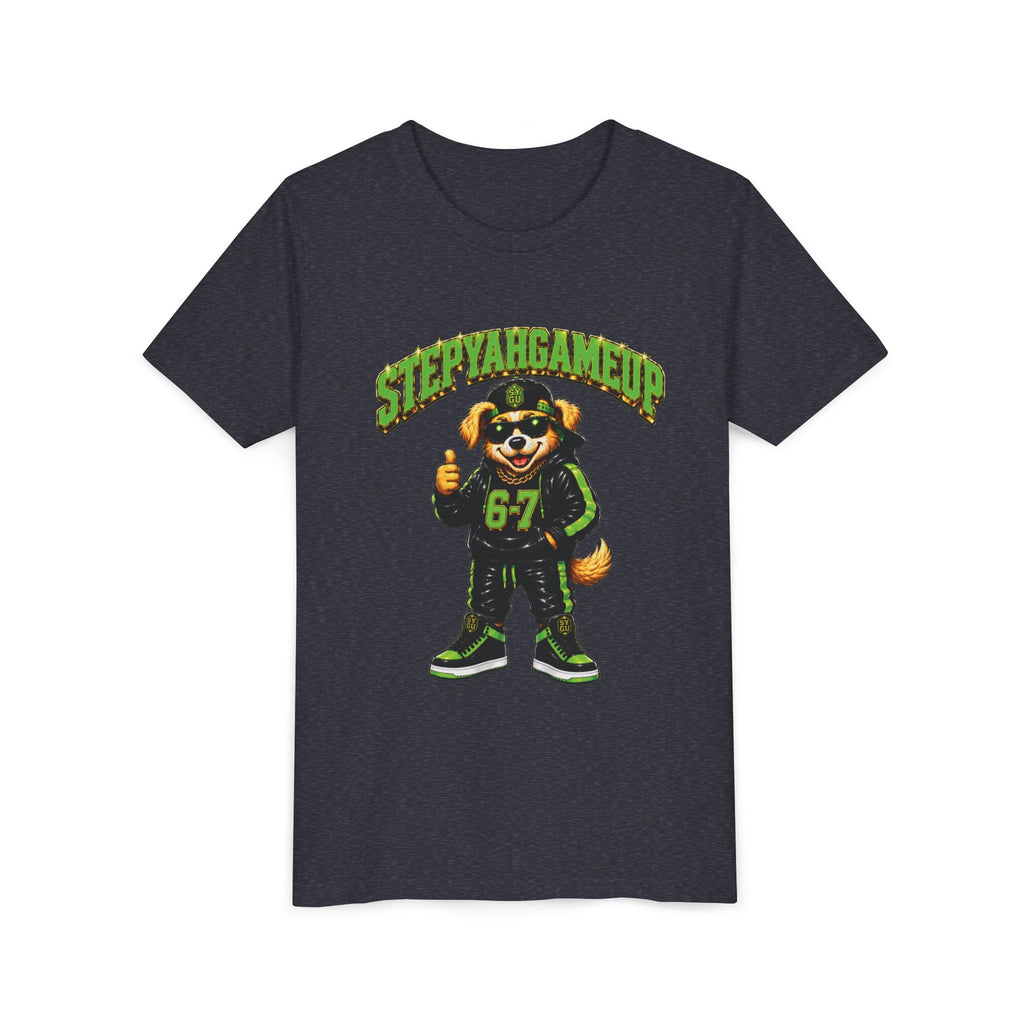 StepYahGameUp — SYGU Dog | 6-7 Green Edition | Unisex Youth Tee