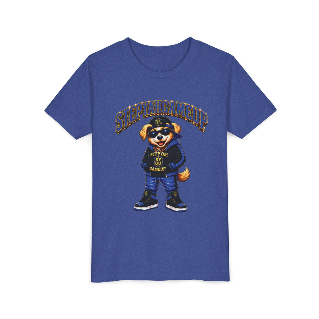 StepYahGameUp — SYGU Dog | Blue Edition | Unisex Youth Tee