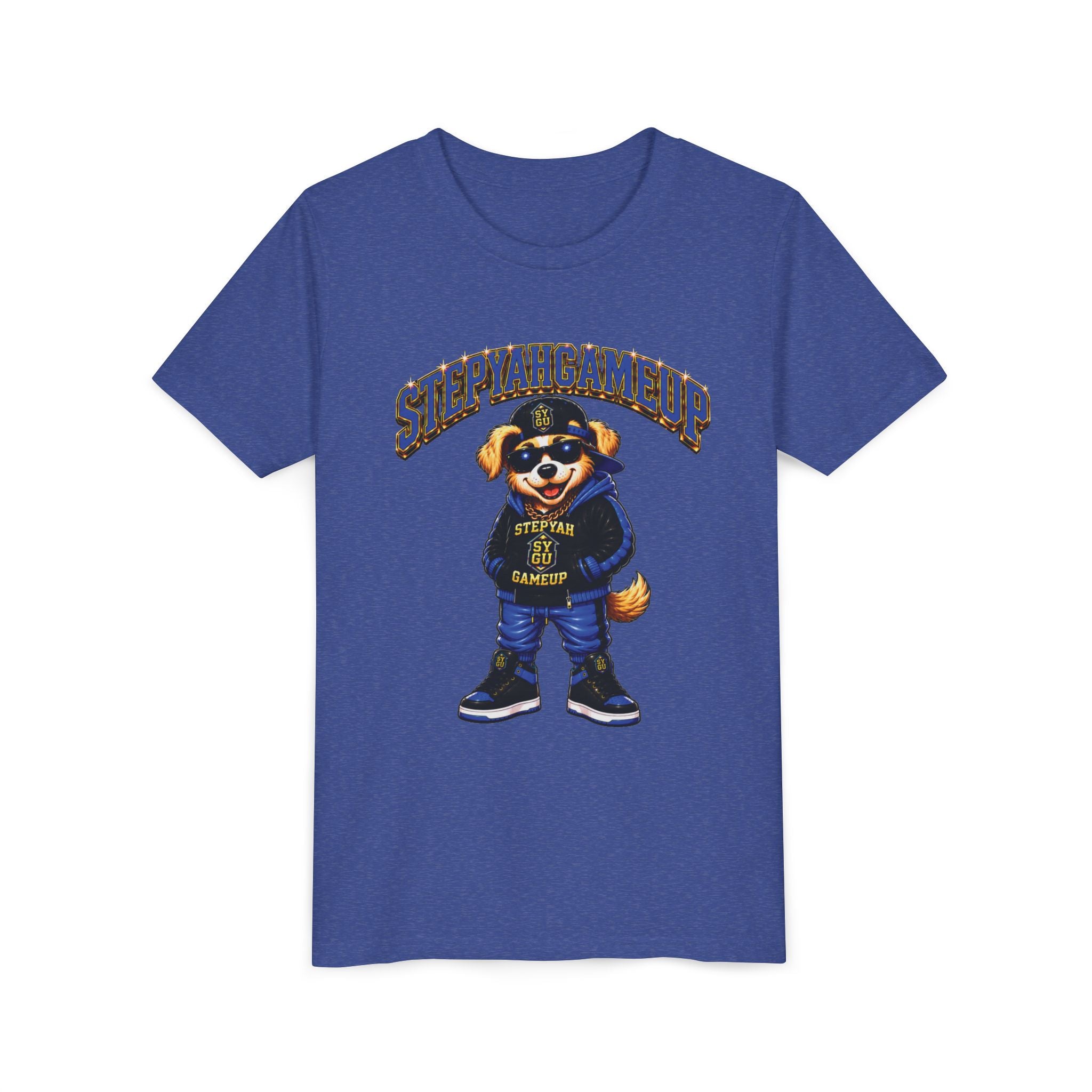StepYahGameUp — SYGU Dog | Blue Edition | Unisex Youth Tee
