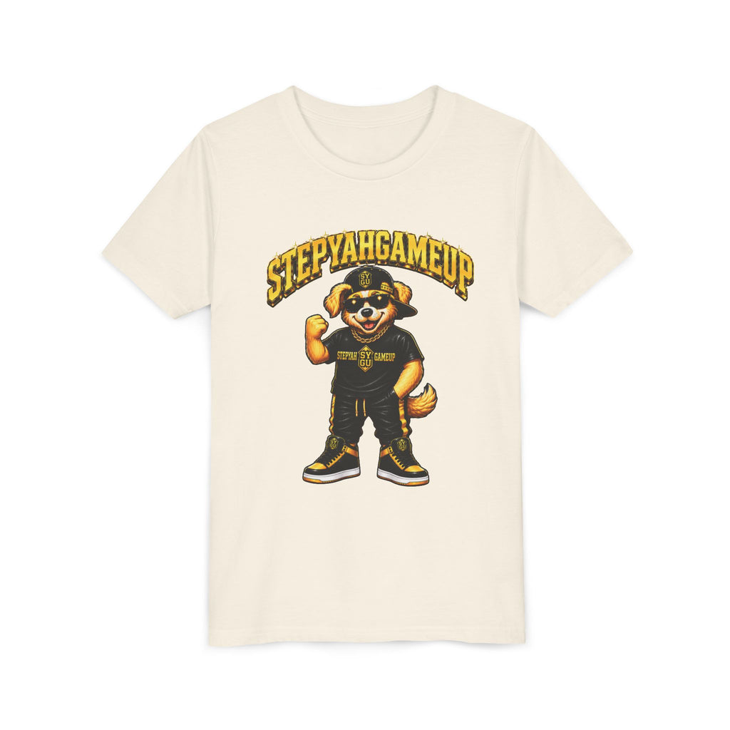 StepYahGameUp — SYGU Dog | Gold Edition | Unisex Youth Tee