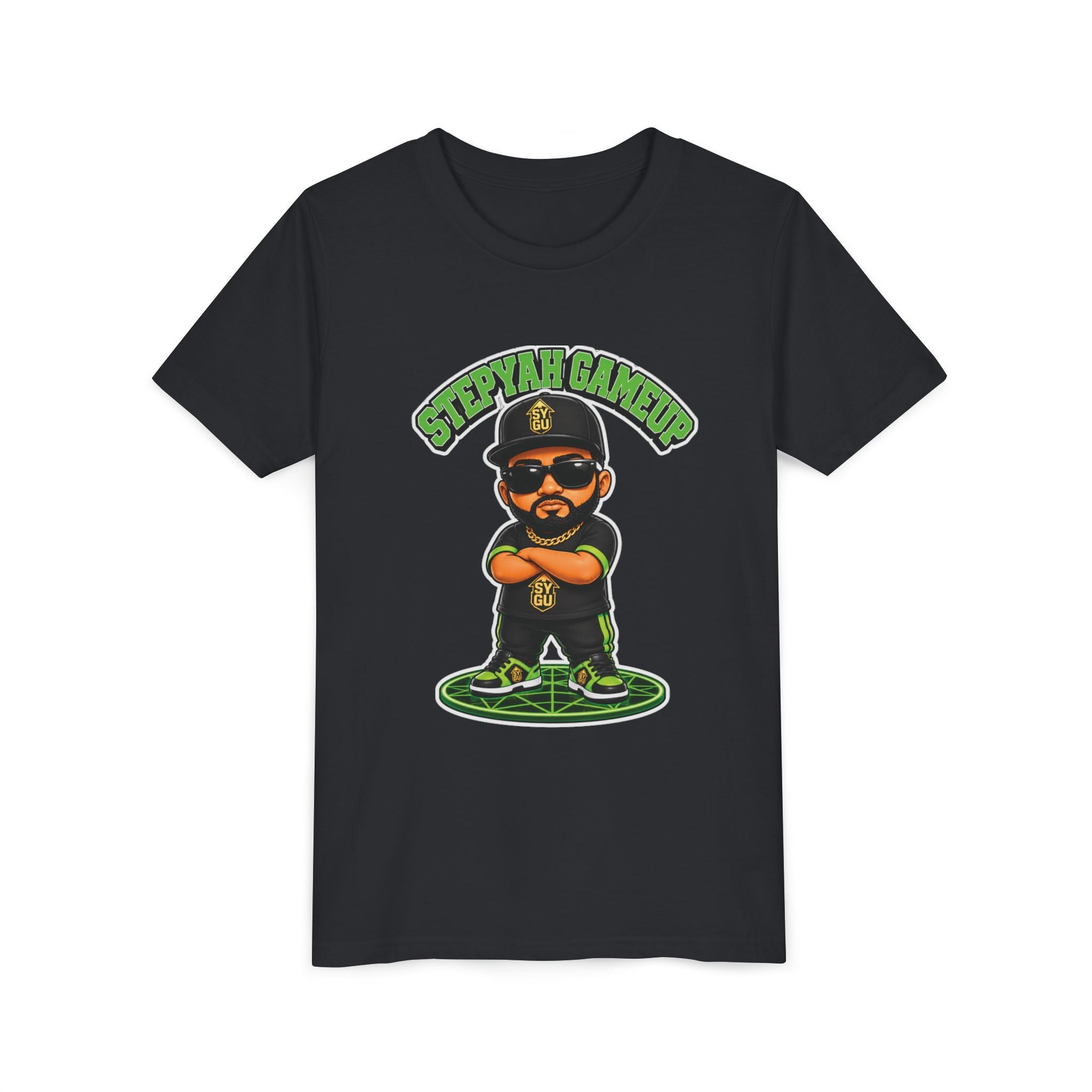 StepYahGameUp — Stumble Step Green Edition | Youth Tee