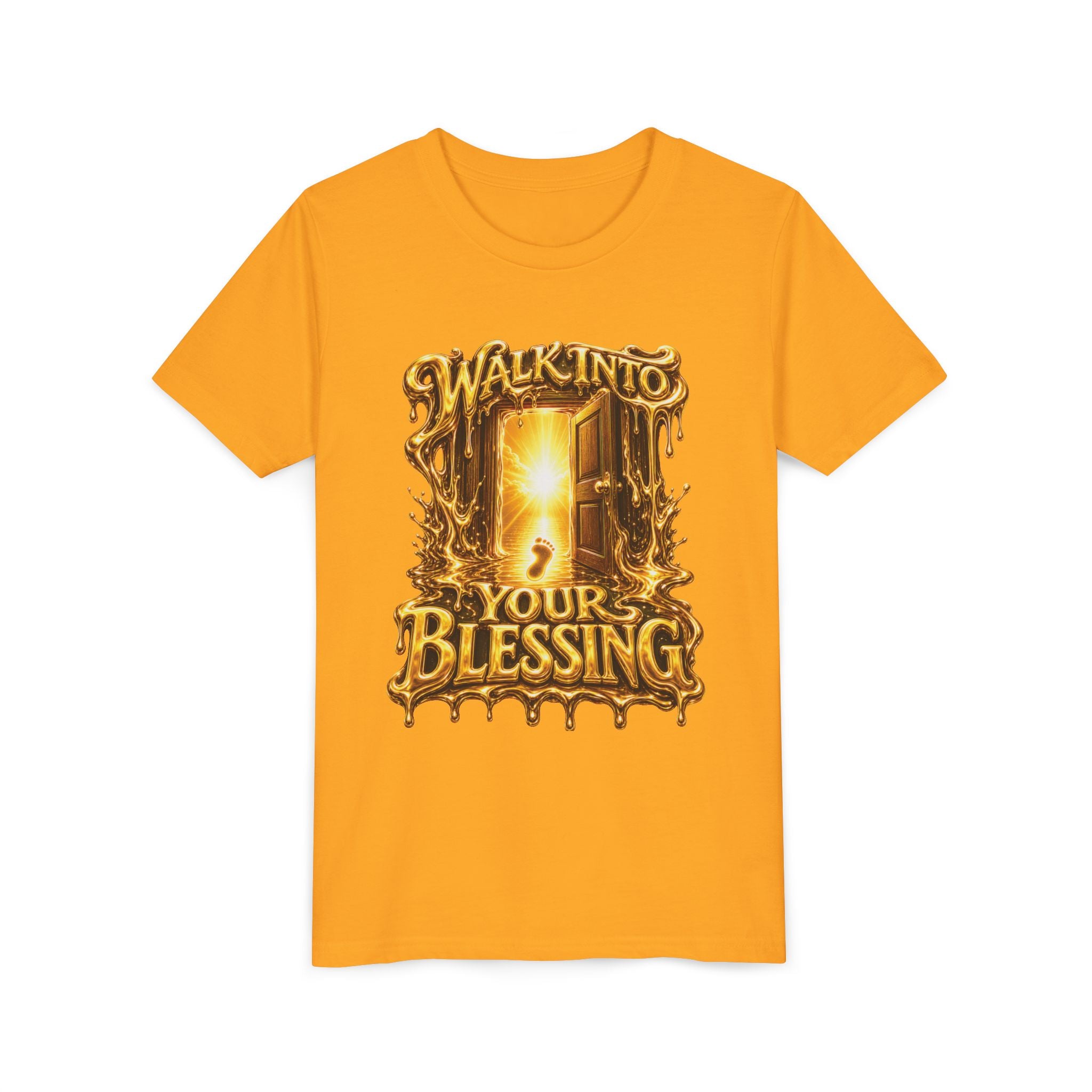 Walk By Faith ✝️ — Walk Into Your Blessing | Unisex Youth Tee