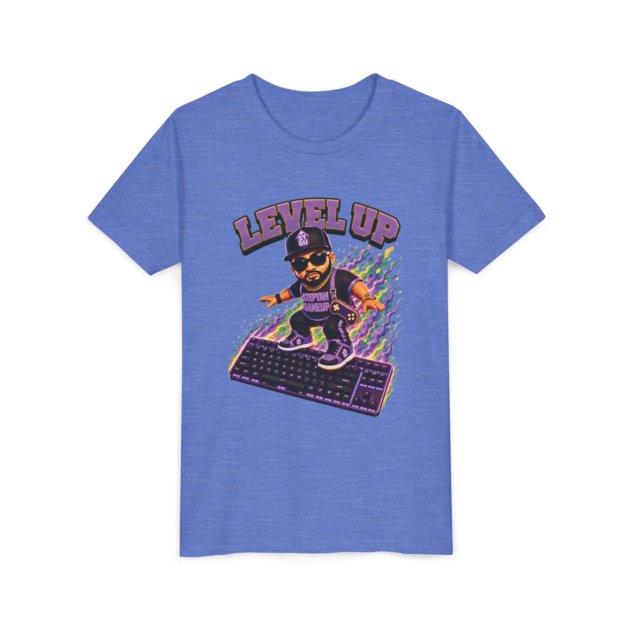 StepYahGameUp — Level Up | Keyboard Rider | Unisex Youth Tee