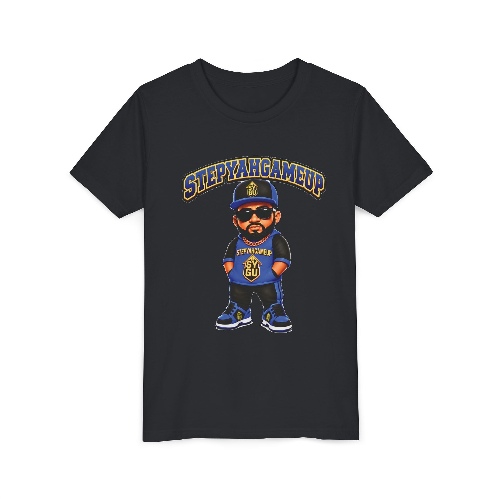 StepYahGameUp — Stumble Step | Hands In Pockets | Unisex Youth Tee