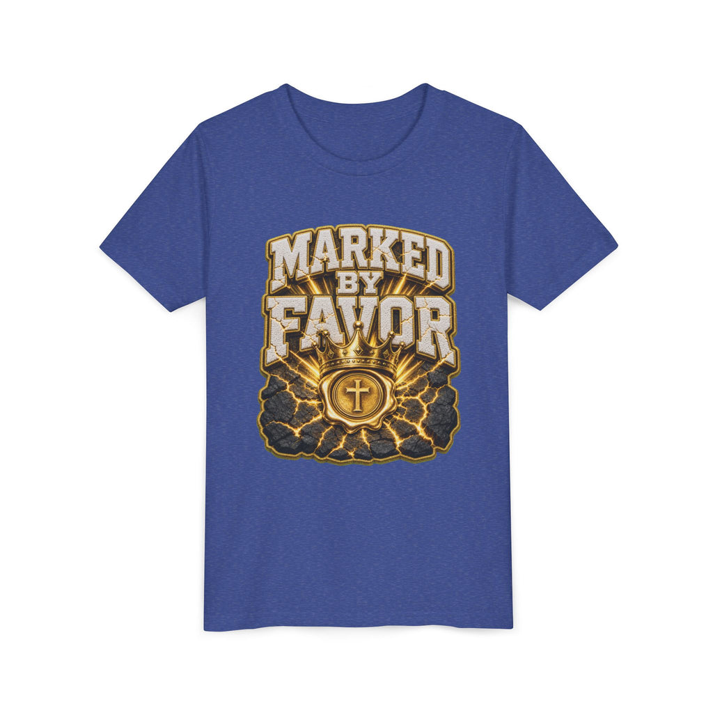 Walk By Faith ✝️ — Marked By Favor | Unisex Youth Tee
