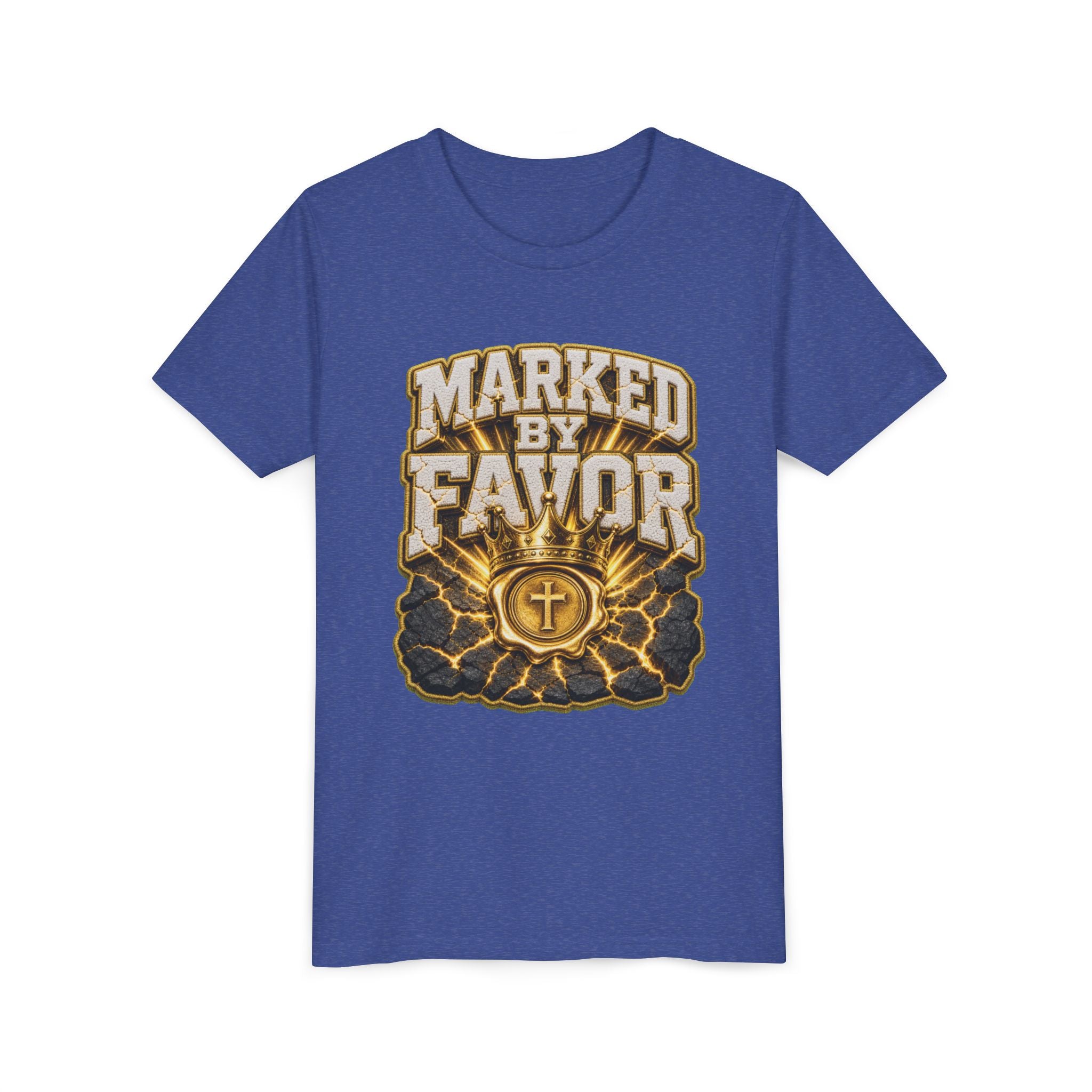 Walk By Faith ✝️ — Marked By Favor | Unisex Youth Tee
