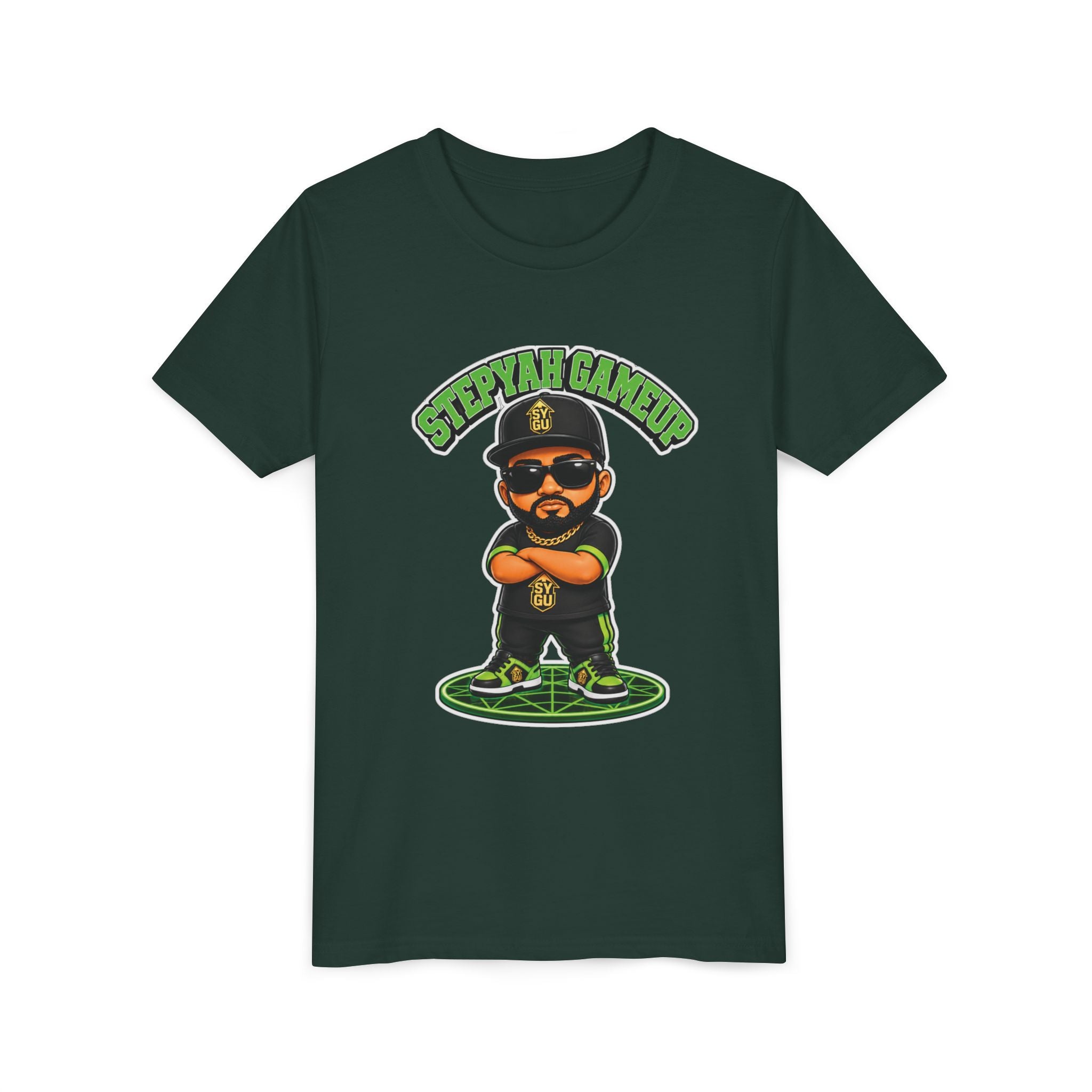 StepYahGameUp — Stumble Step Green Edition | Youth Tee