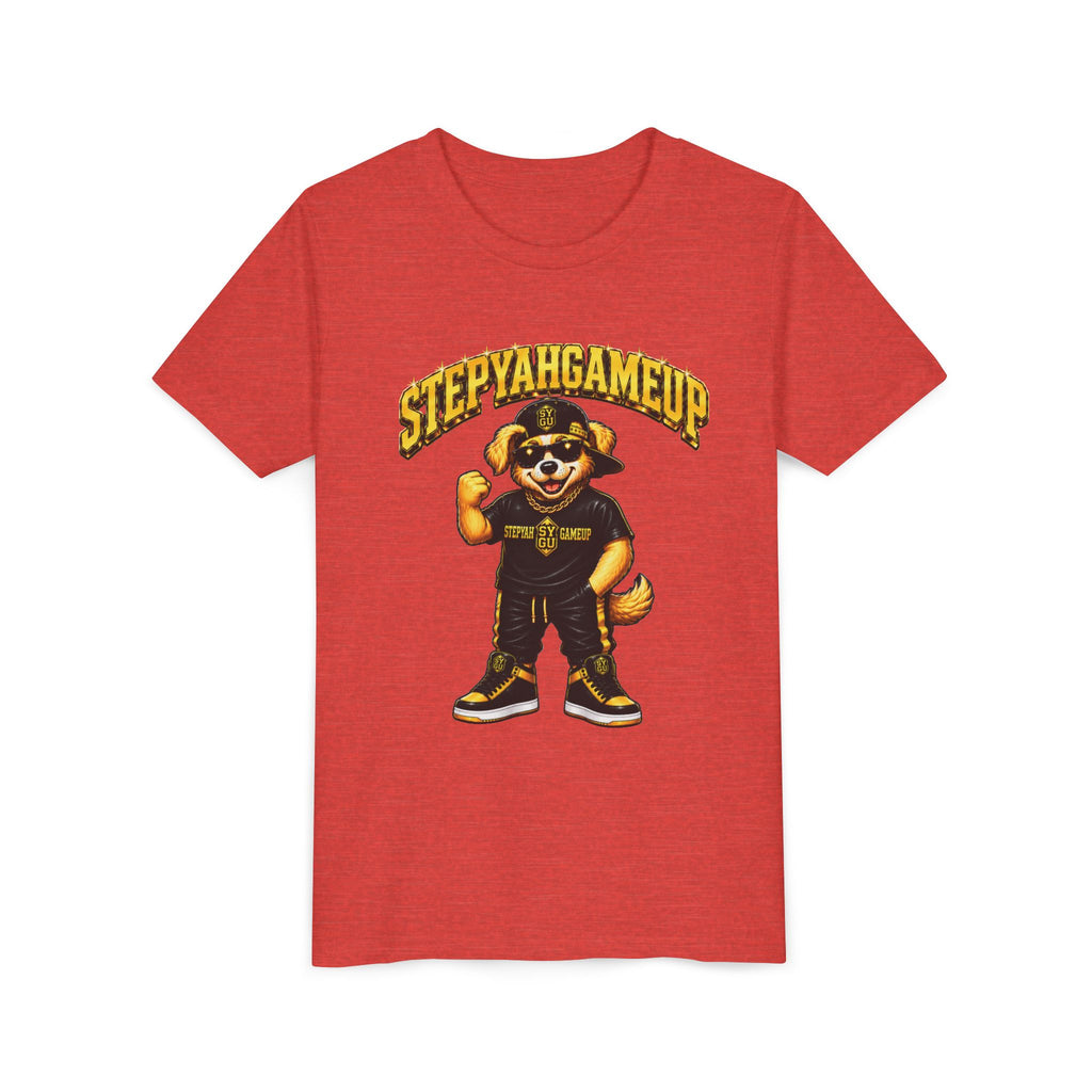 StepYahGameUp — SYGU Dog | Gold Edition | Unisex Youth Tee
