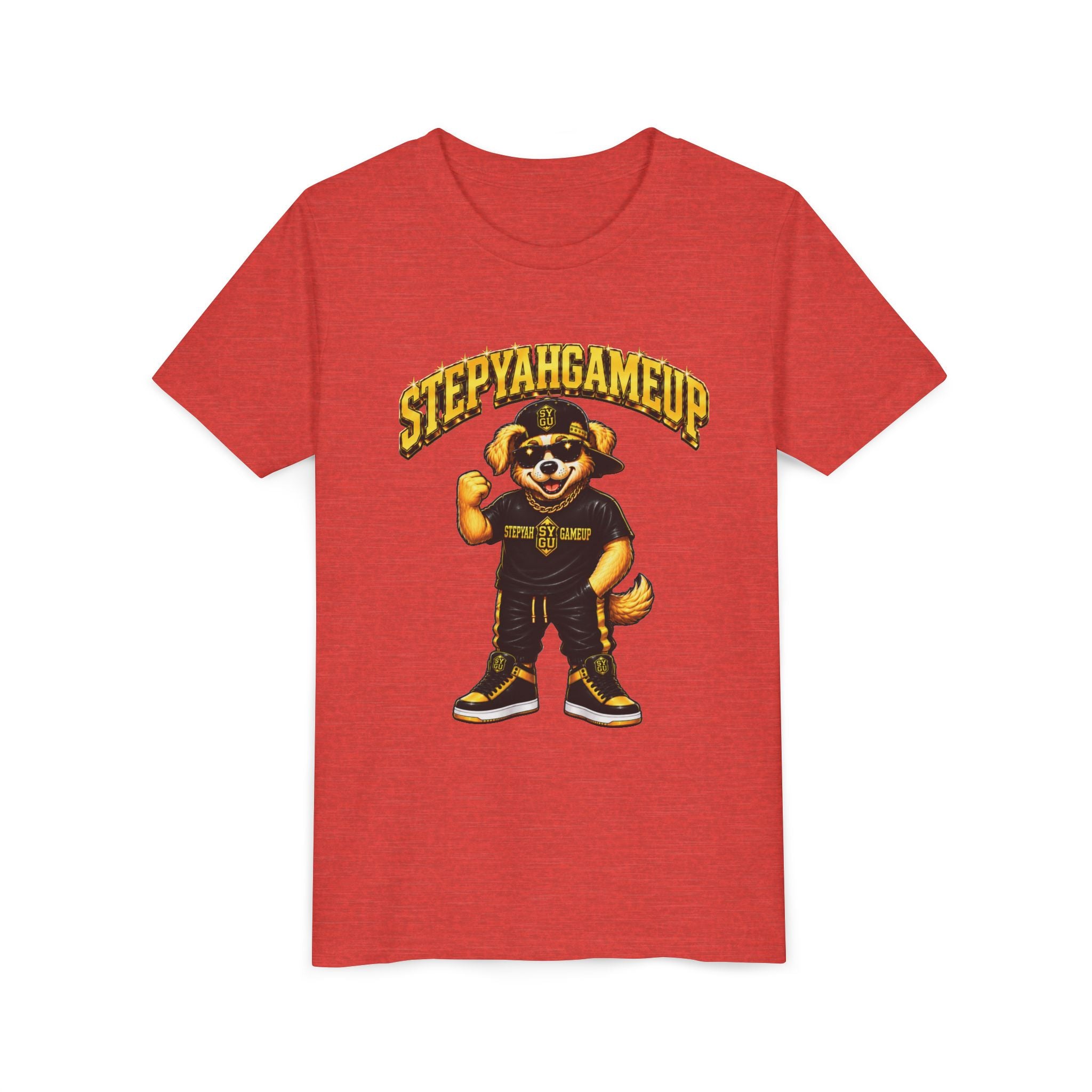StepYahGameUp — SYGU Dog | Gold Edition | Unisex Youth Tee